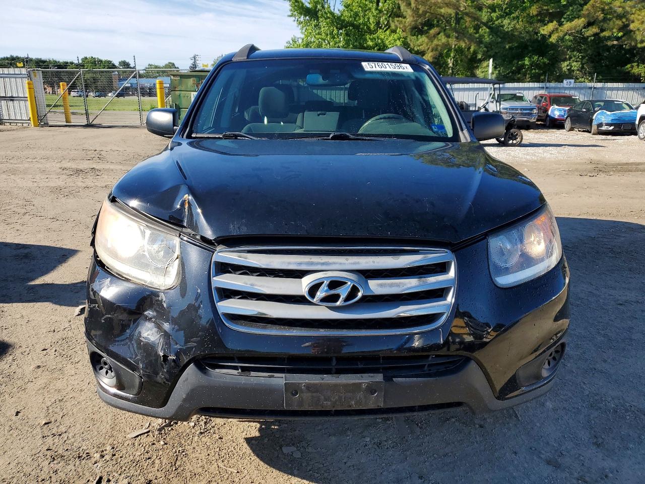 2012 Hyundai Santa Fe Gls Black vin: 5XYZG3AB1CG115998