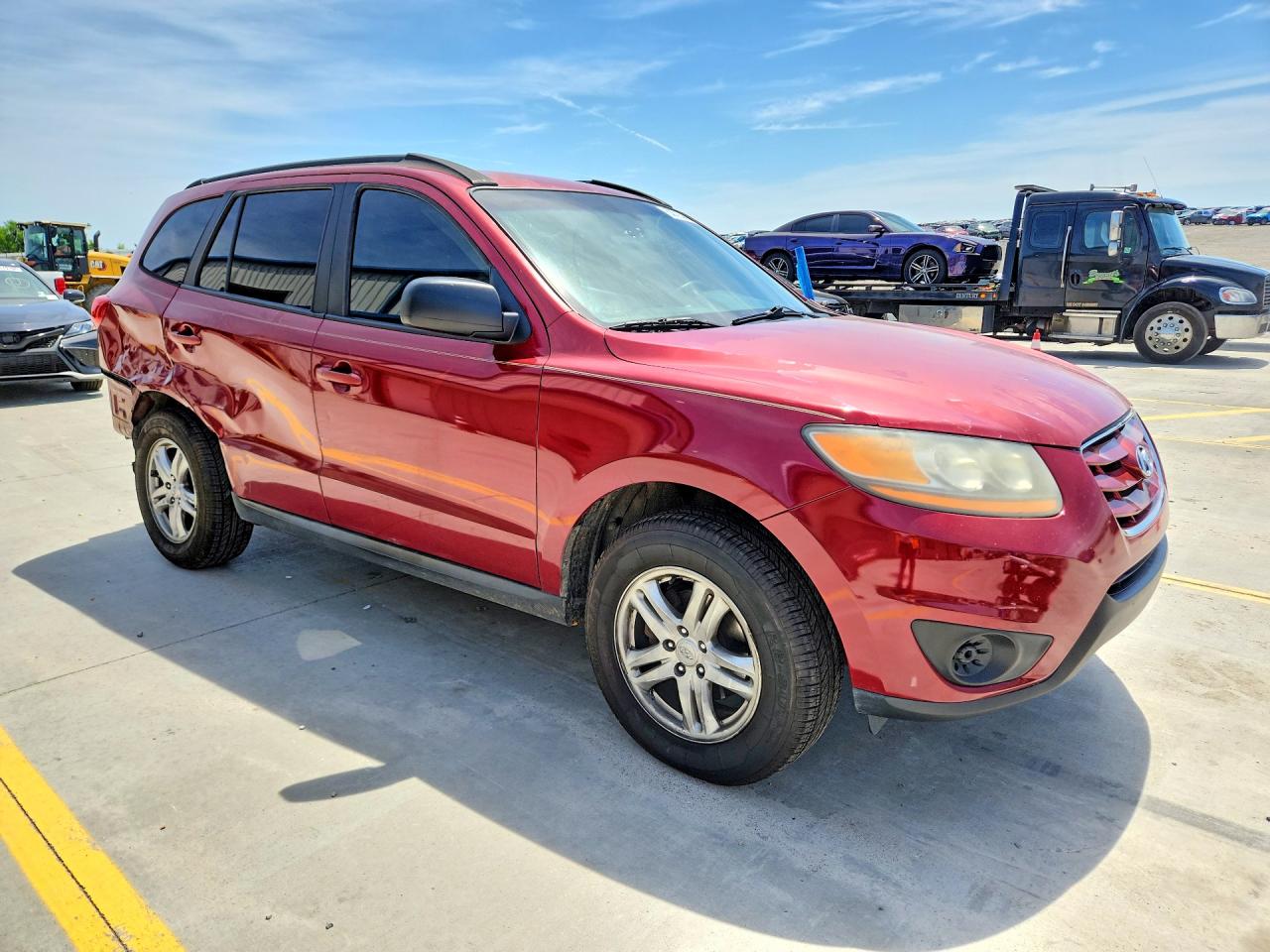 2011 Hyundai Santa Fe Gls Красный vin: 5XYZG3AB2BG008523