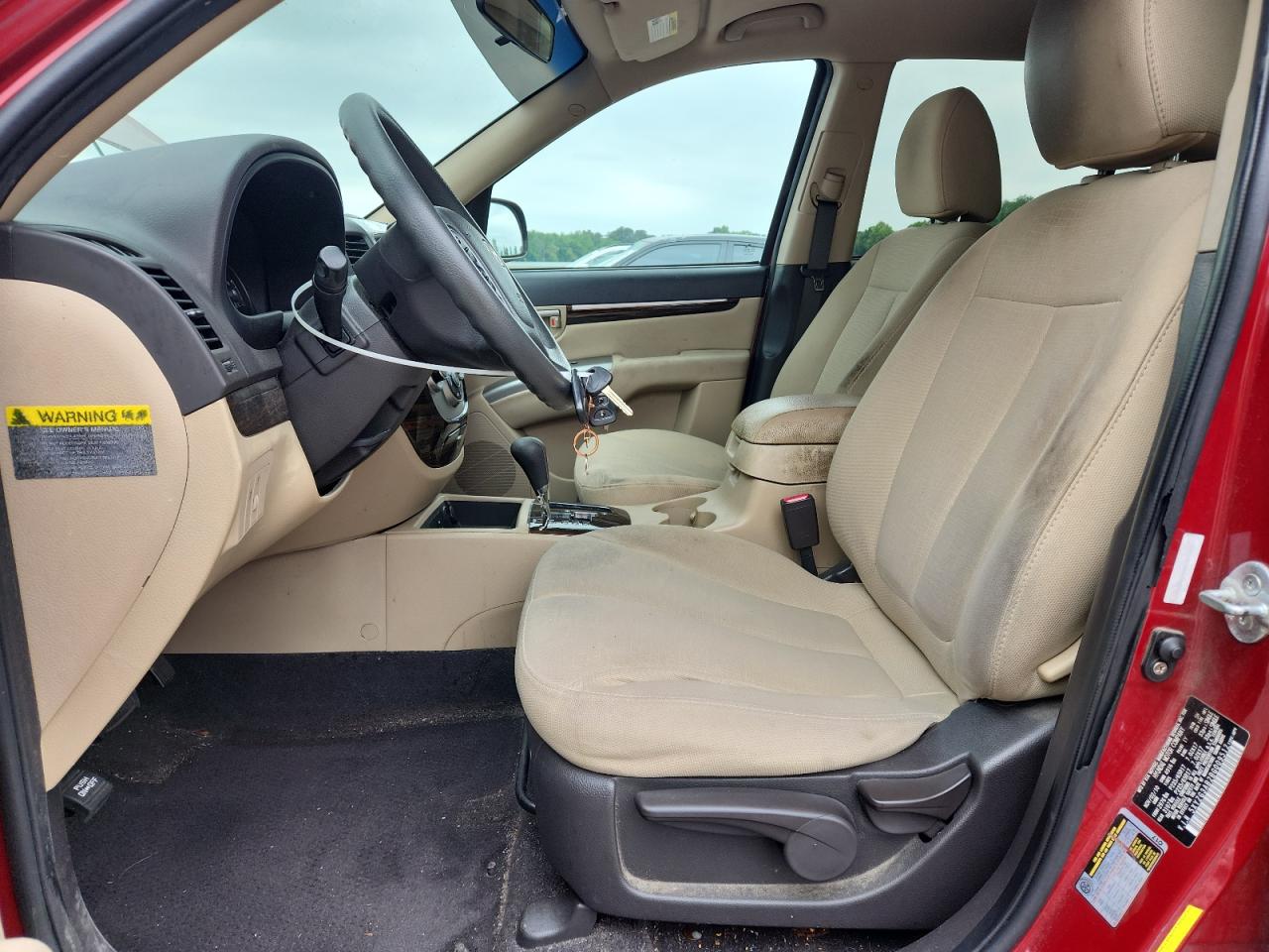 2011 Hyundai Santa Fe Gls Красный vin: 5XYZG3AB2BG009512