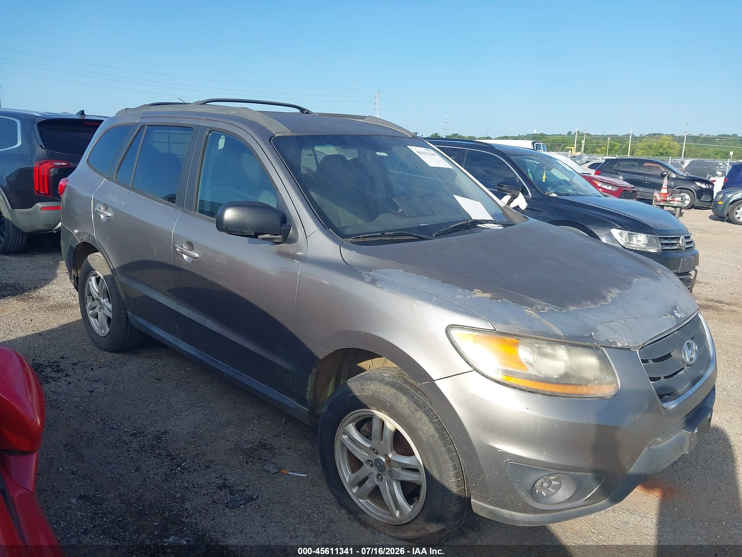 2011 Hyundai Santa Fe Gls Серый vin: 5XYZG3AB2BG031249