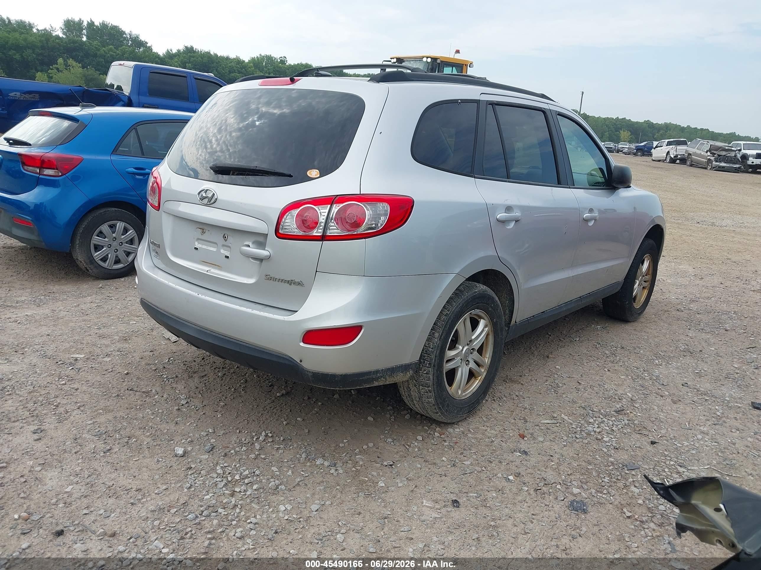2011 Hyundai Santa Fe Gls Silver vin: 5XYZG3AB2BG077356