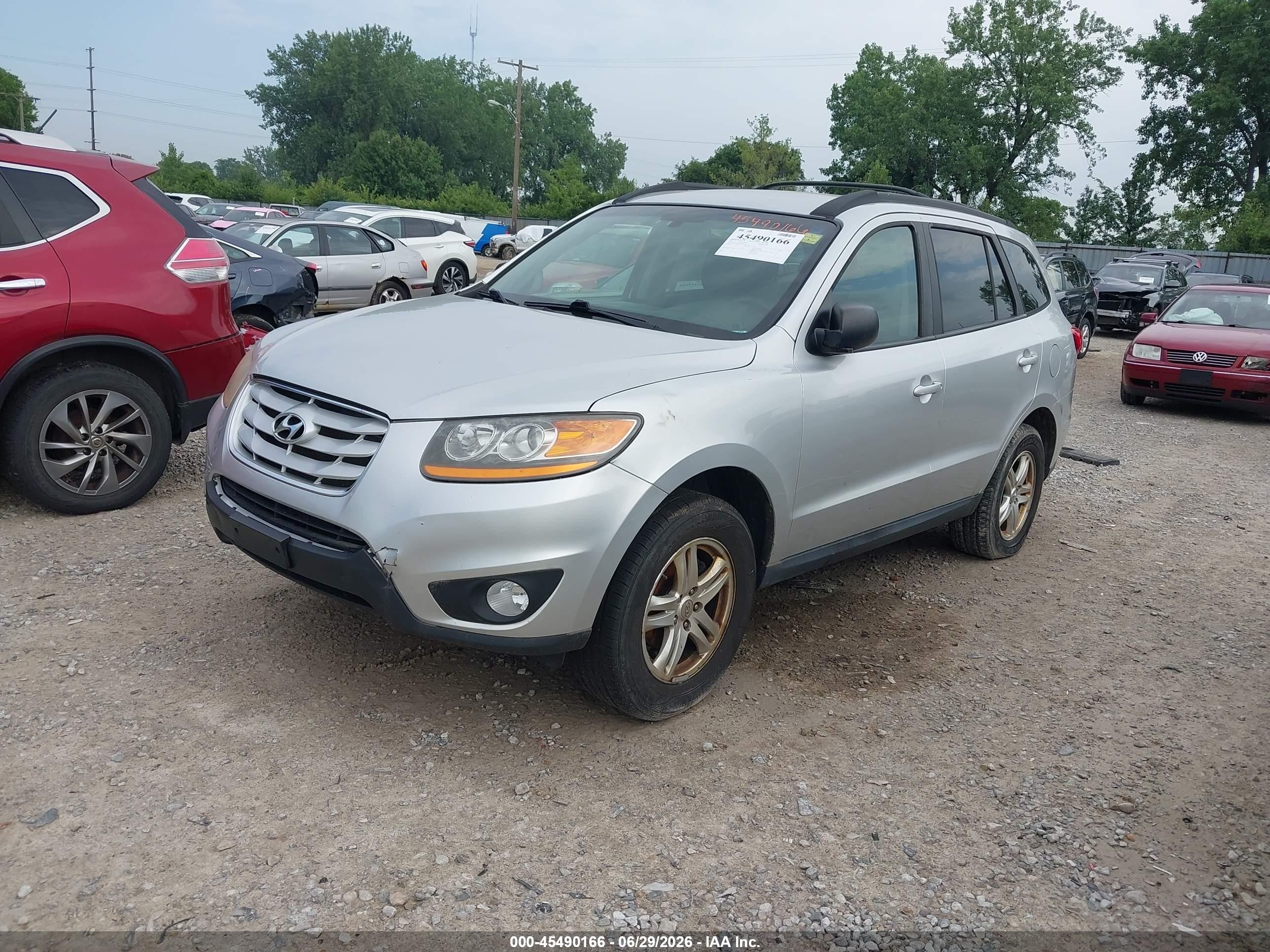 2011 Hyundai Santa Fe Gls Silver vin: 5XYZG3AB2BG077356