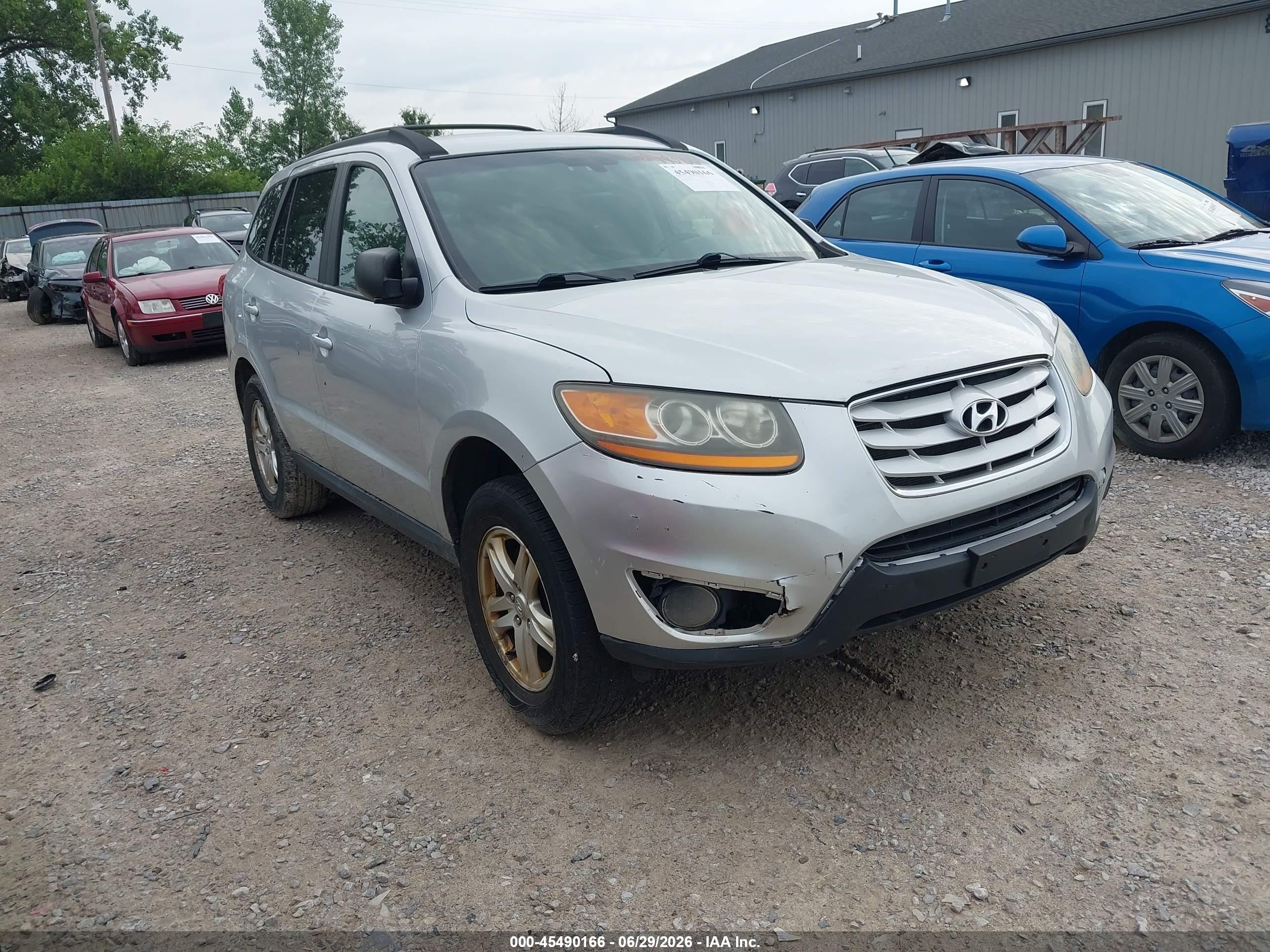 2011 Hyundai Santa Fe Gls Silver vin: 5XYZG3AB2BG077356
