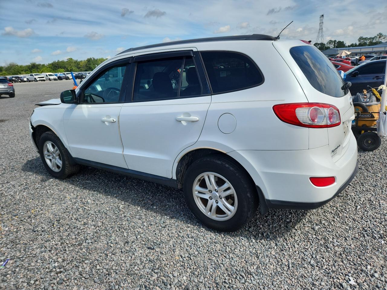 2012 Hyundai Santa Fe Gls White vin: 5XYZG3AB2CG114567