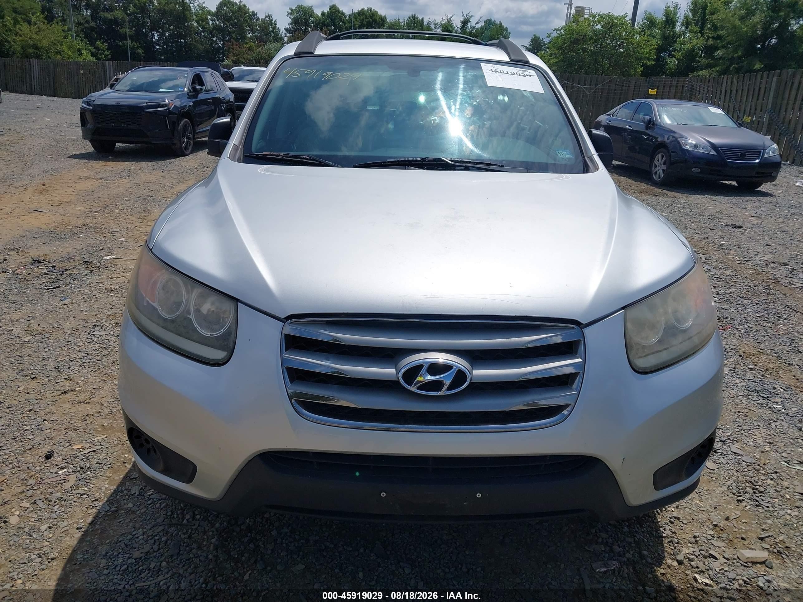 2012 Hyundai Santa Fe Gls Silver vin: 5XYZG3AB2CG123365