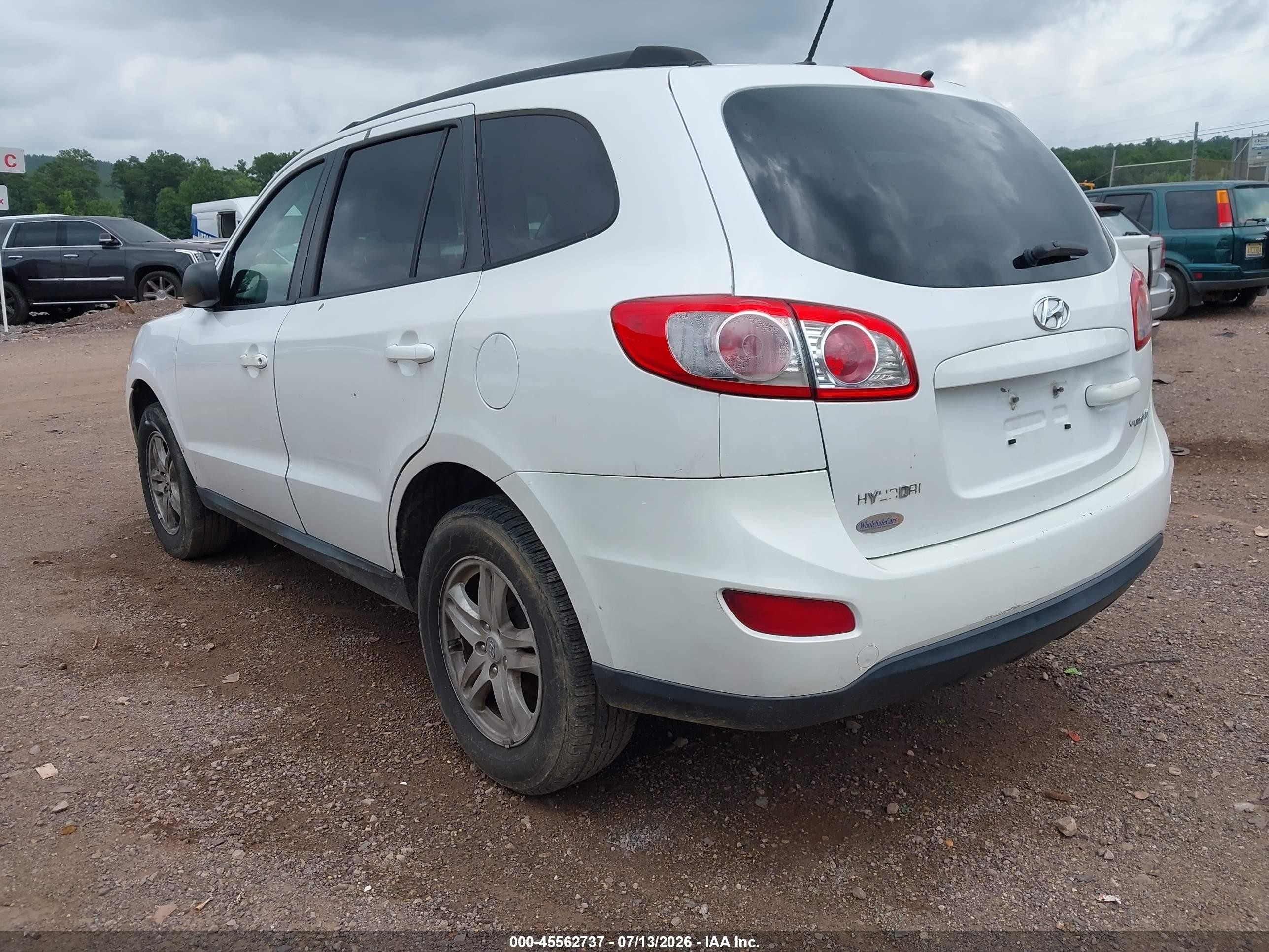 2011 Hyundai Santa Fe Gls Белый vin: 5XYZG3AB3BG003833