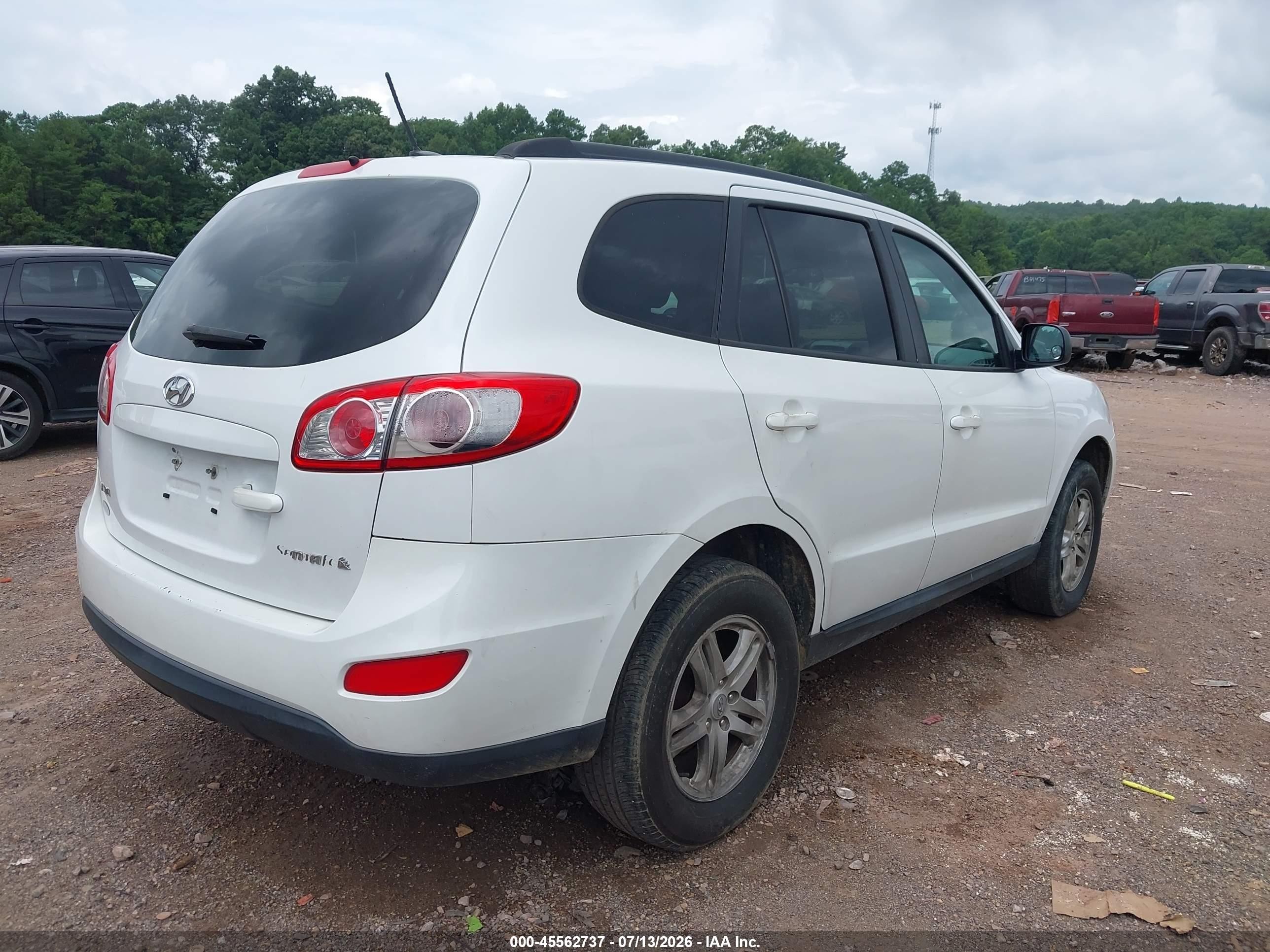 2011 Hyundai Santa Fe Gls Белый vin: 5XYZG3AB3BG003833