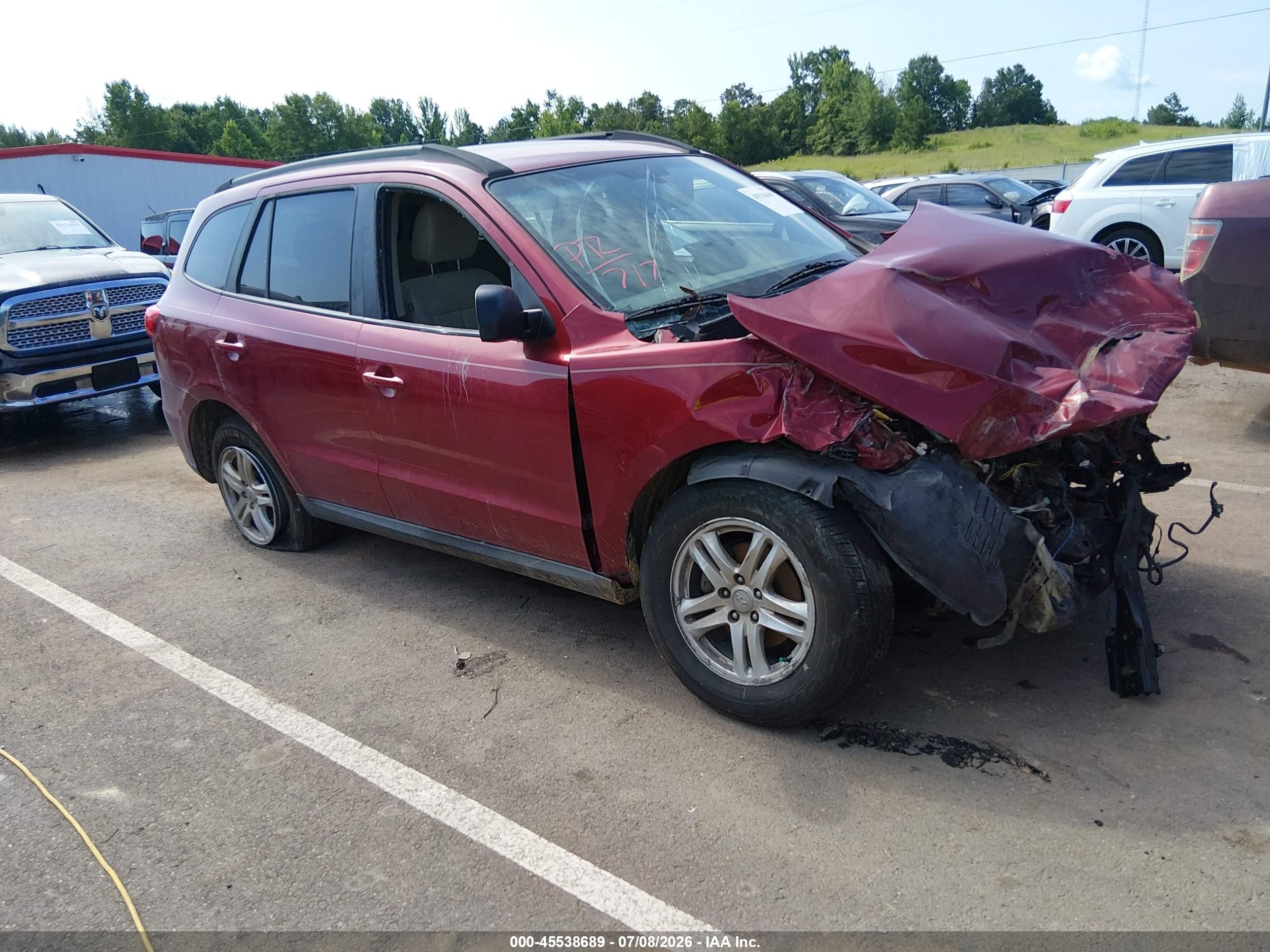 2011 Hyundai Santa Fe Gls Maroon vin: 5XYZG3AB3BG029929