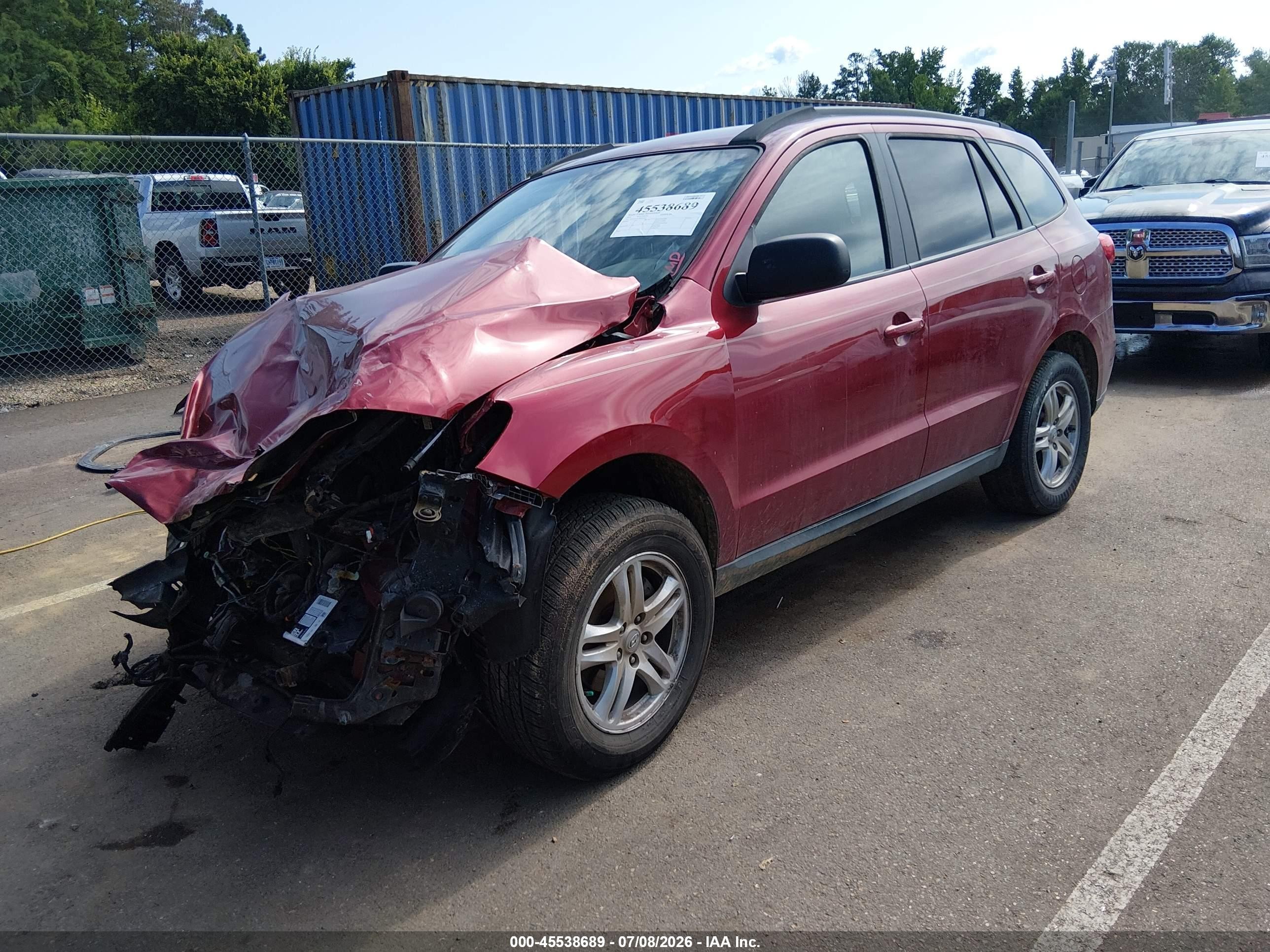 2011 Hyundai Santa Fe Gls Maroon vin: 5XYZG3AB3BG029929