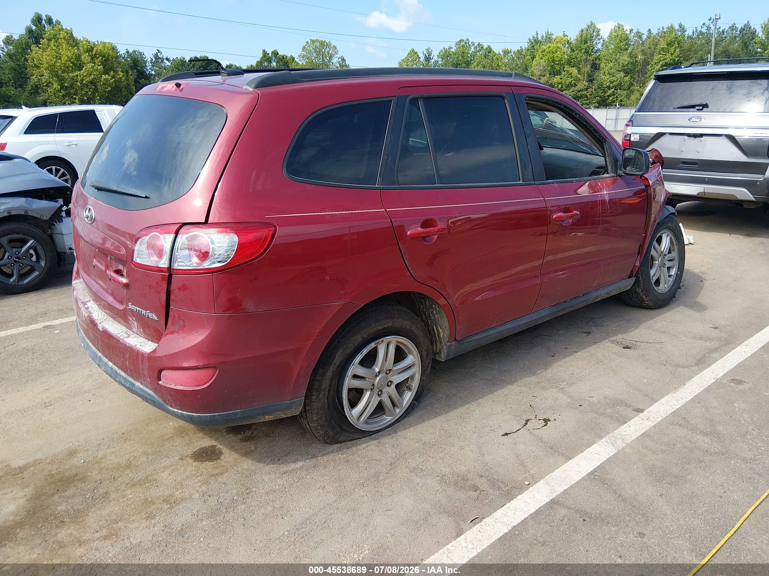 2011 Hyundai Santa Fe Gls Maroon vin: 5XYZG3AB3BG029929