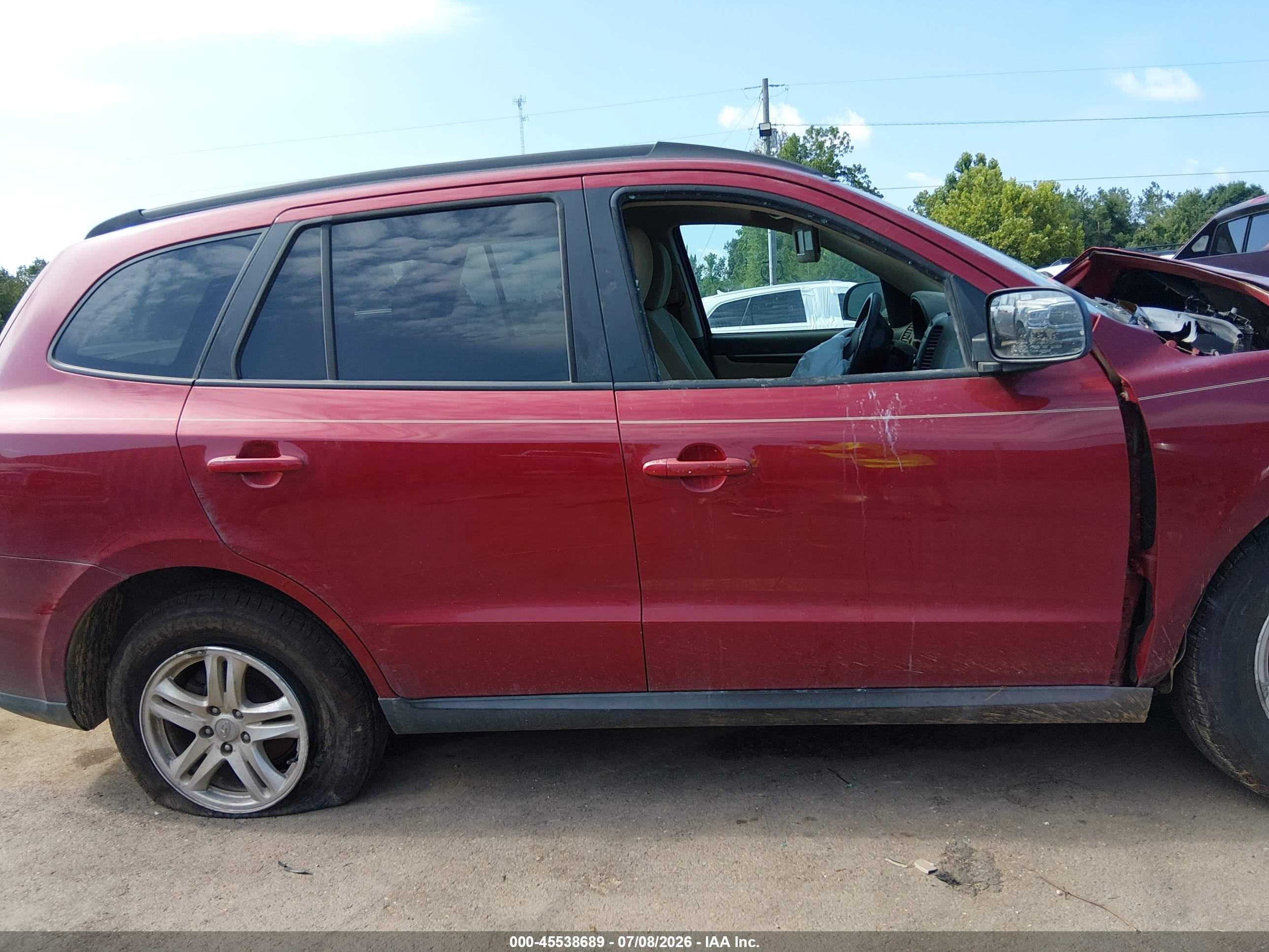 2011 Hyundai Santa Fe Gls Maroon vin: 5XYZG3AB3BG029929