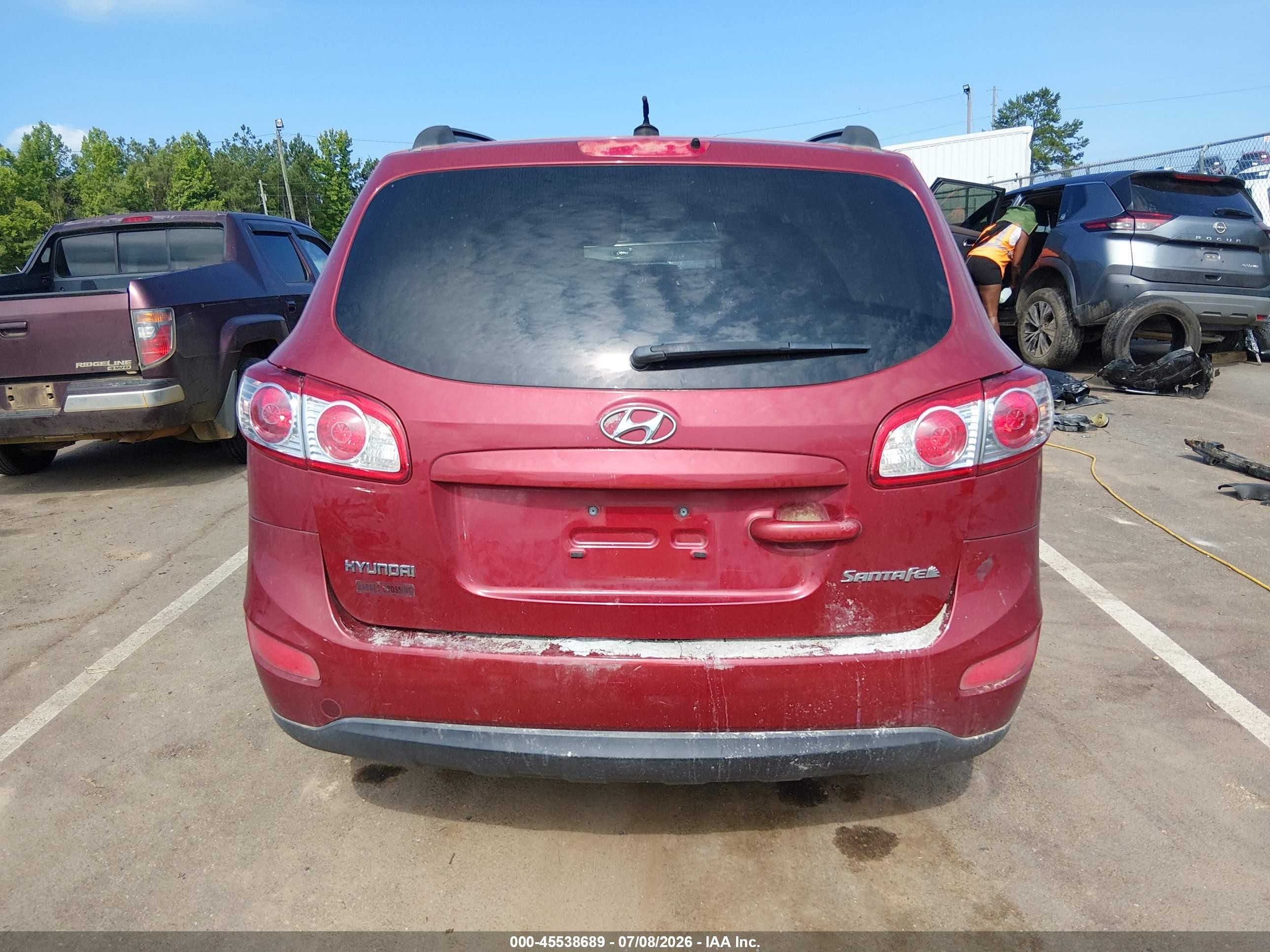2011 Hyundai Santa Fe Gls Maroon vin: 5XYZG3AB3BG029929
