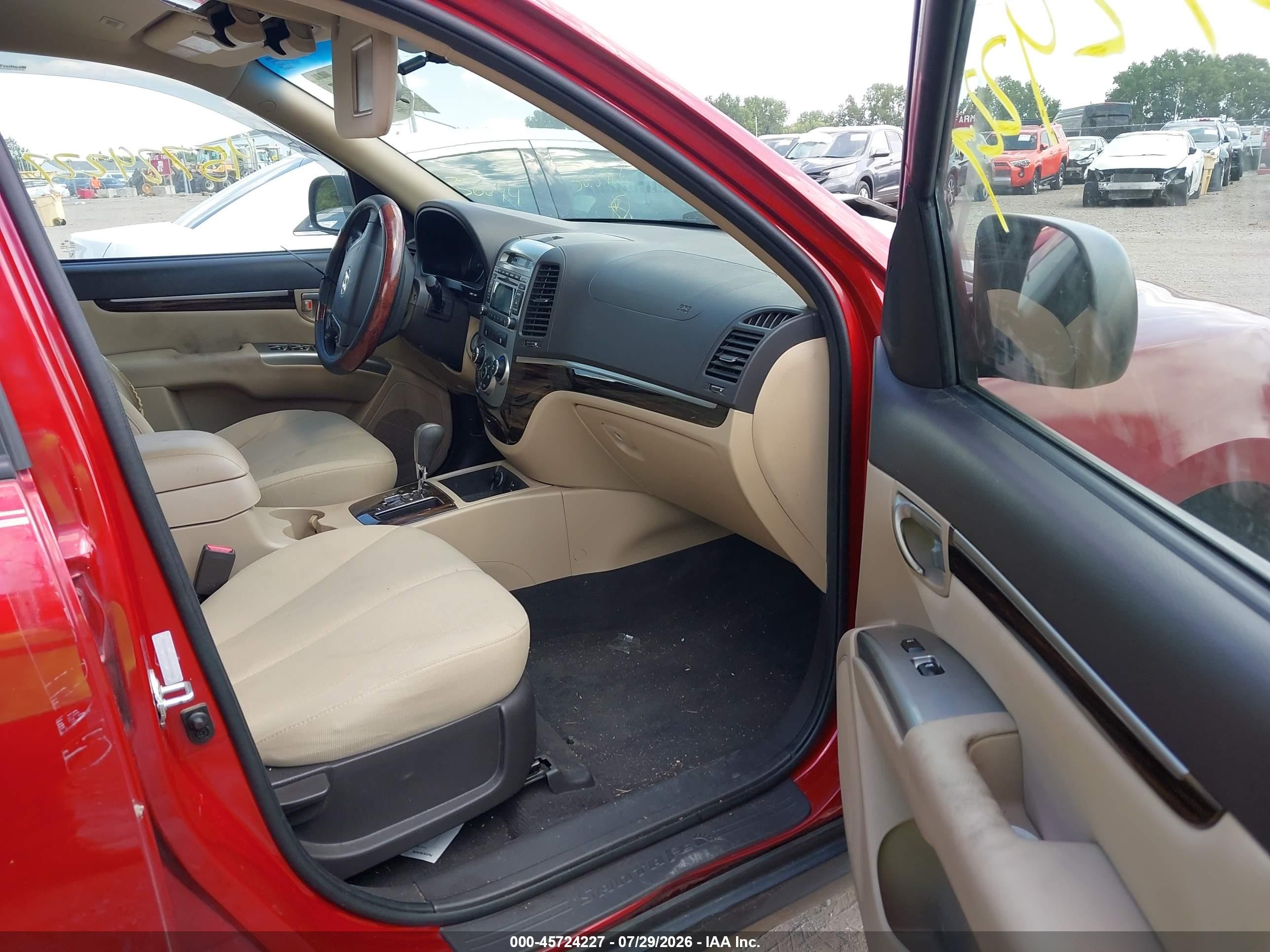 2011 Hyundai Santa Fe Gls Red vin: 5XYZG3AB3BG055060
