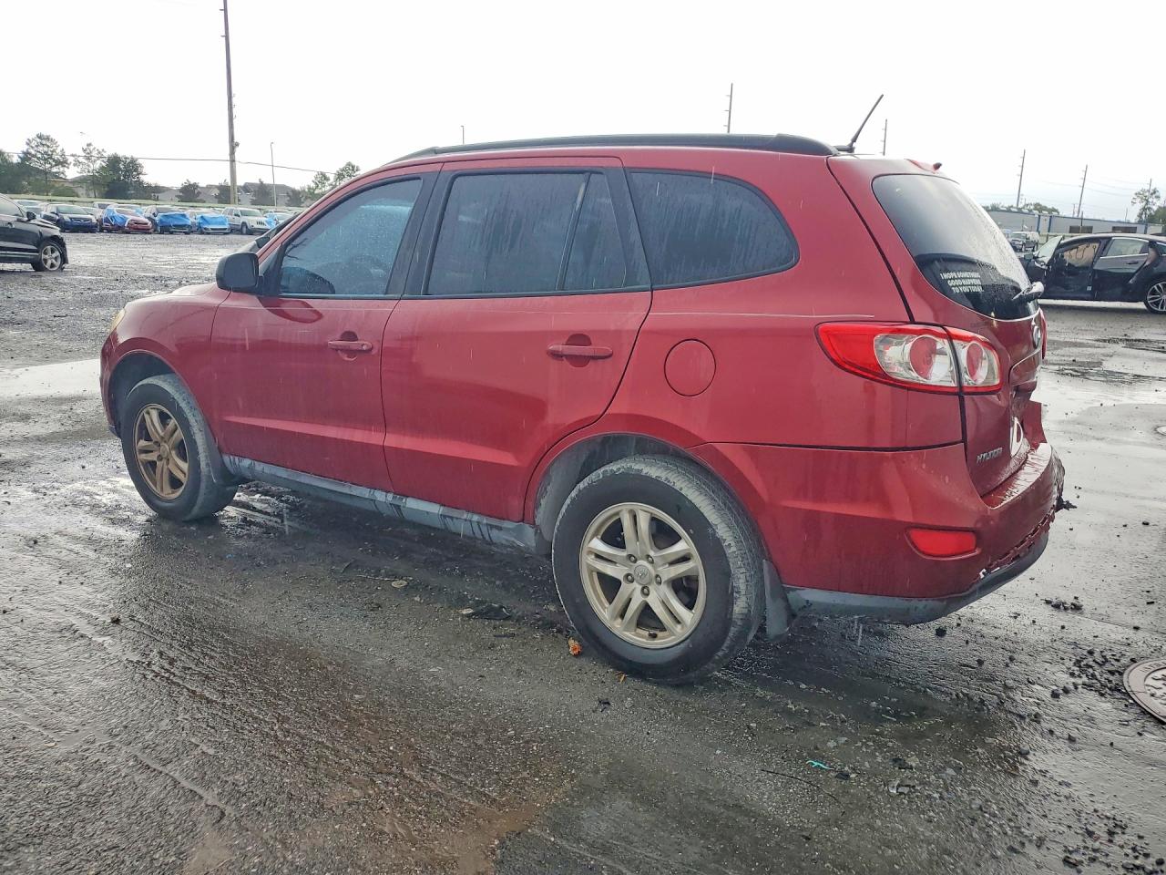 2011 Hyundai Santa Fe Gls Burgundy vin: 5XYZG3AB3BG075227