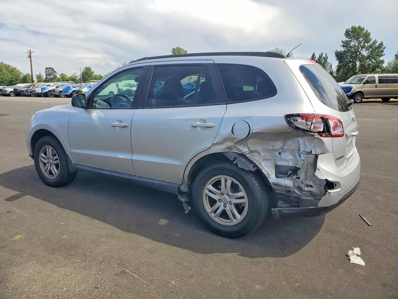 2011 Hyundai Santa Fe Gls Silver vin: 5XYZG3AB3BG079505