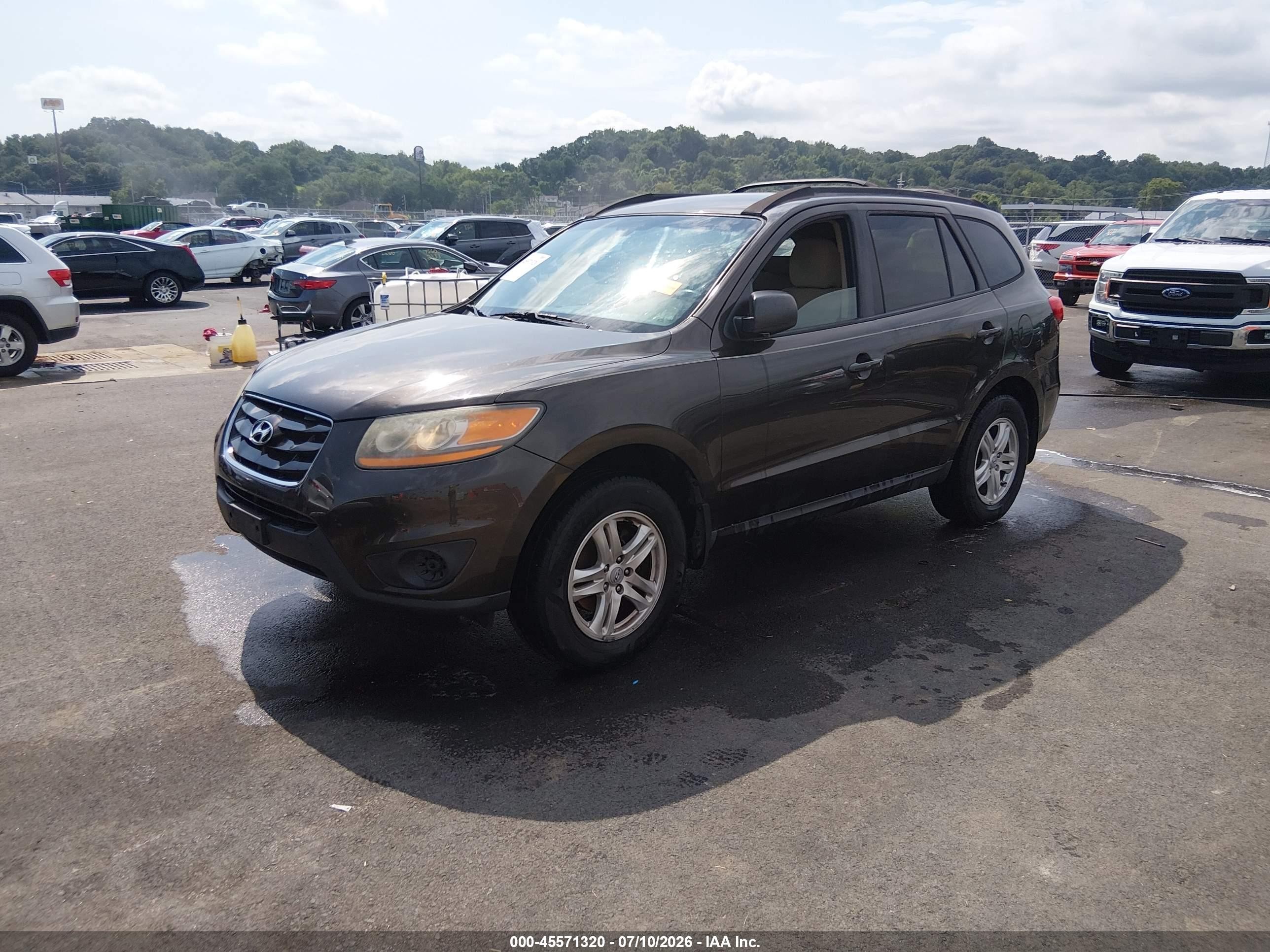 2011 Hyundai Santa Fe Gls Black vin: 5XYZG3AB3BG084154