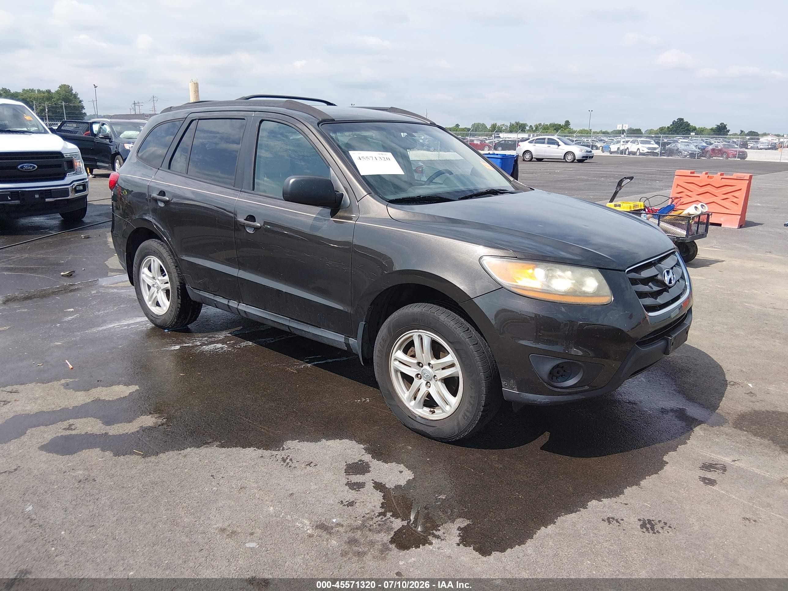 2011 Hyundai Santa Fe Gls Black vin: 5XYZG3AB3BG084154