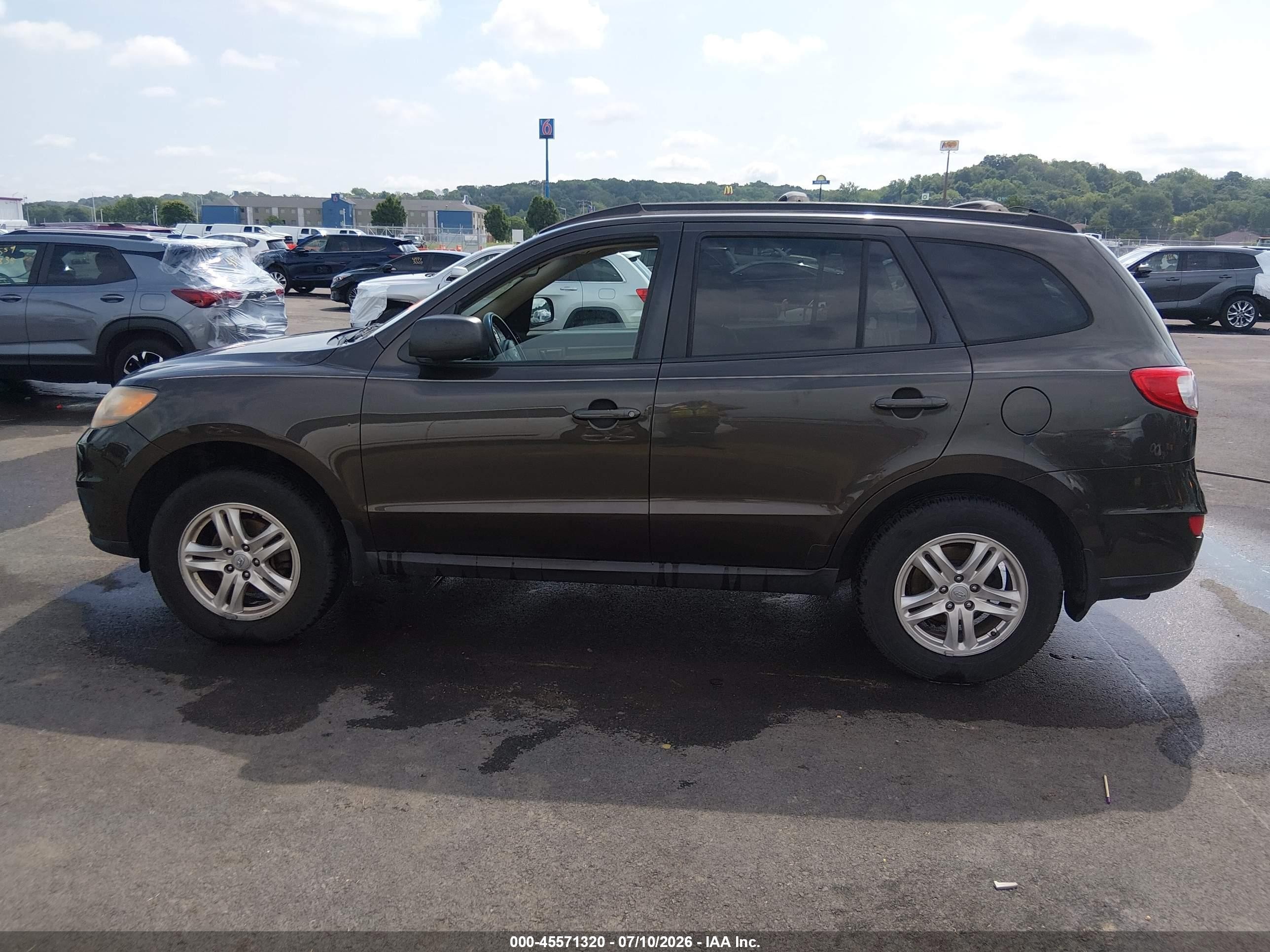 2011 Hyundai Santa Fe Gls Black vin: 5XYZG3AB3BG084154