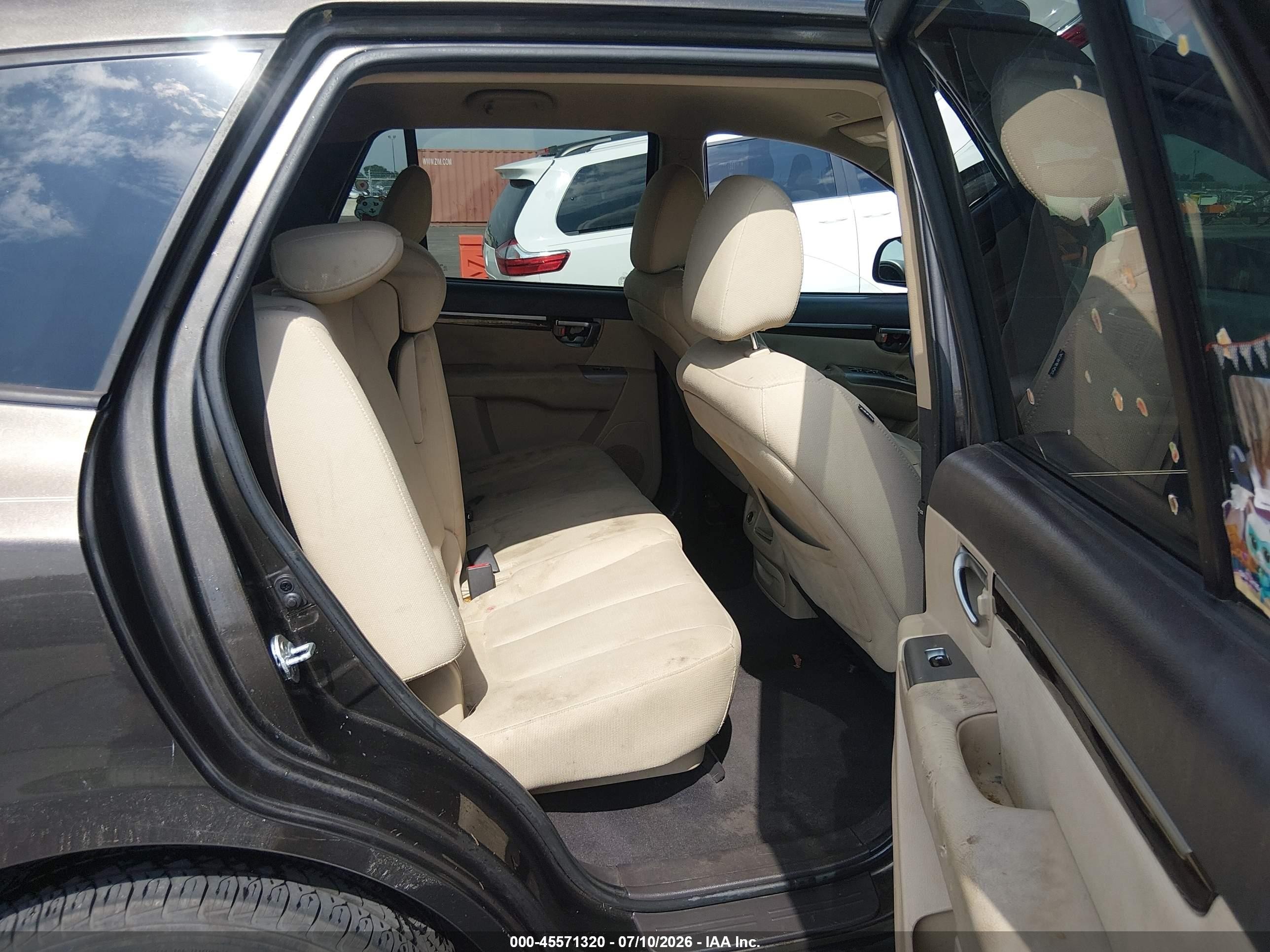 2011 Hyundai Santa Fe Gls Black vin: 5XYZG3AB3BG084154