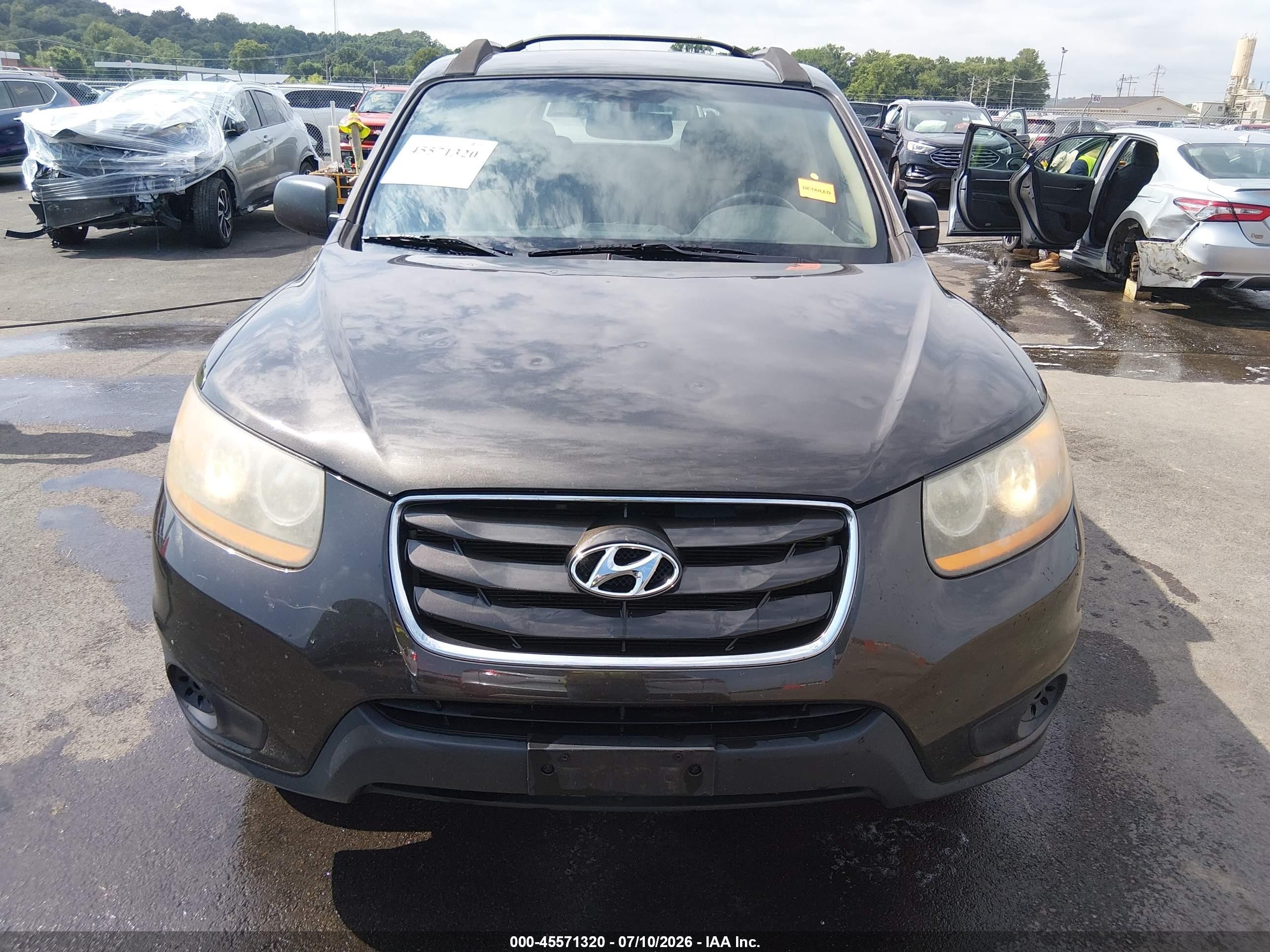 2011 Hyundai Santa Fe Gls Black vin: 5XYZG3AB3BG084154