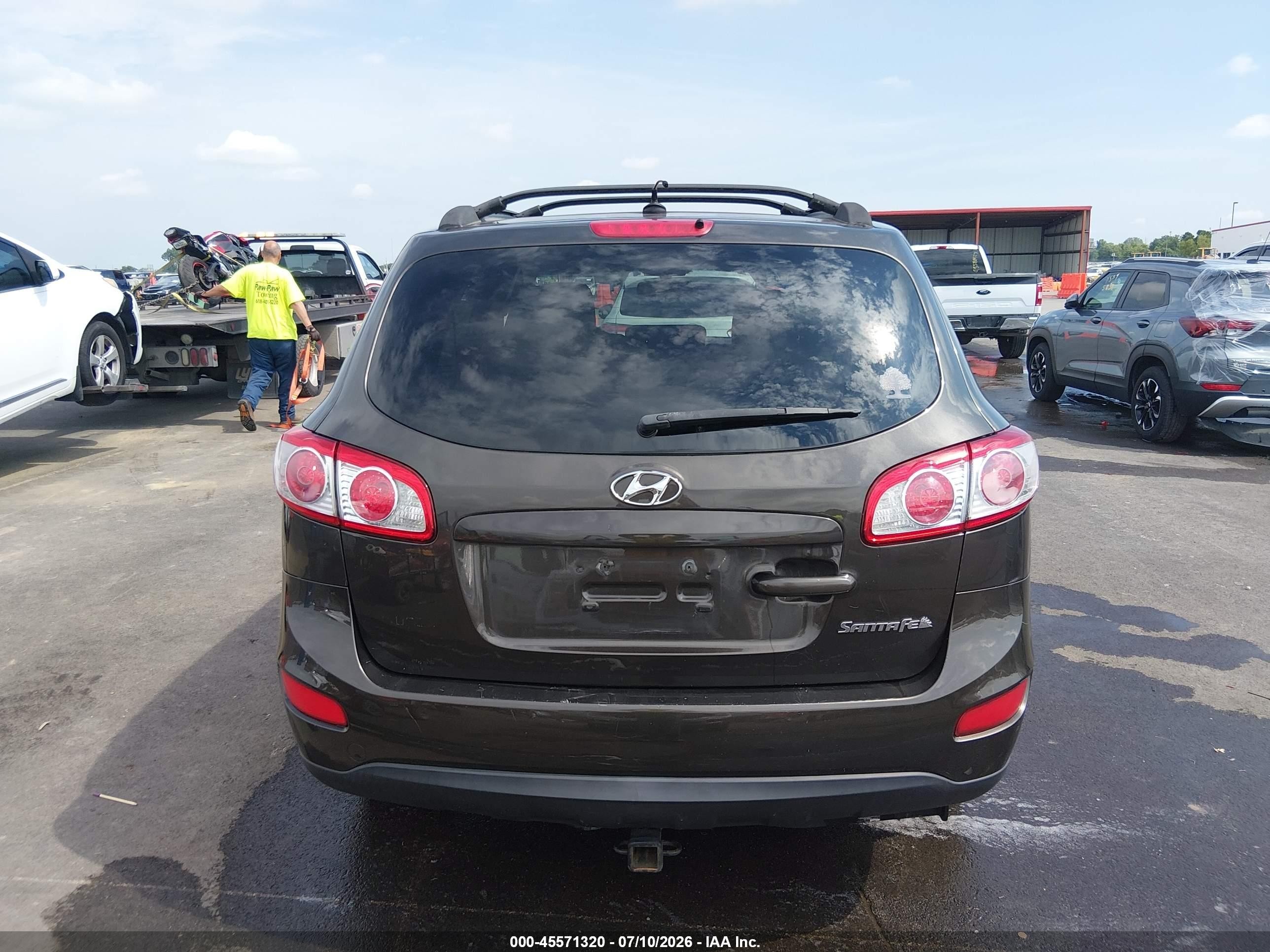 2011 Hyundai Santa Fe Gls Black vin: 5XYZG3AB3BG084154