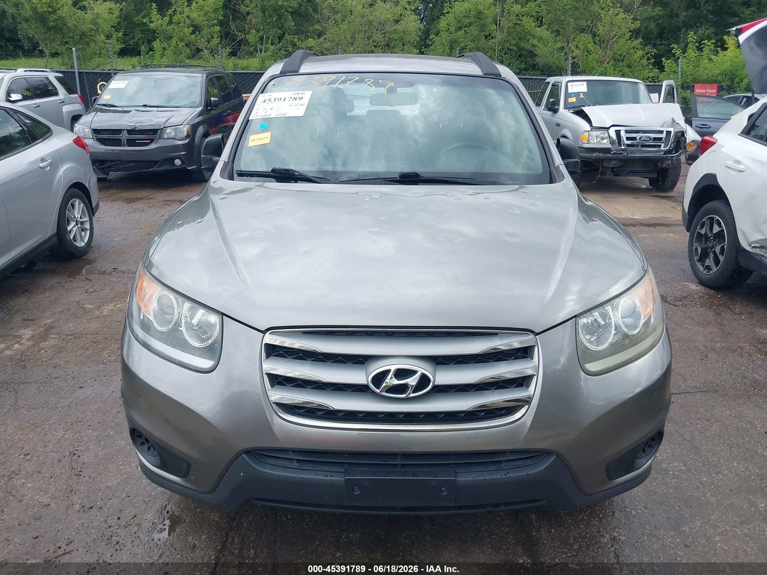 2012 Hyundai Santa Fe Gls Gray vin: 5XYZG3AB3CG115615