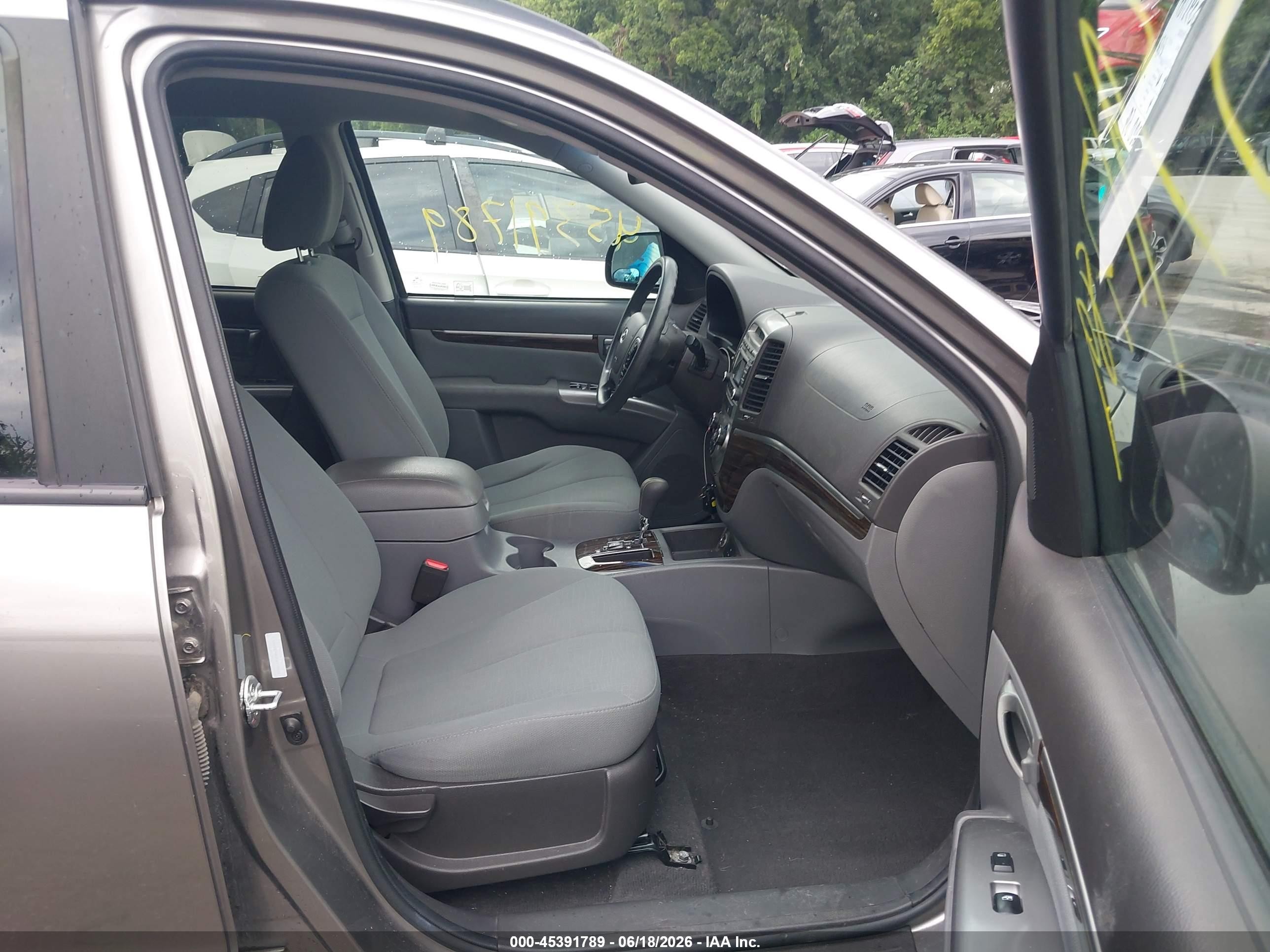2012 Hyundai Santa Fe Gls Gray vin: 5XYZG3AB3CG115615