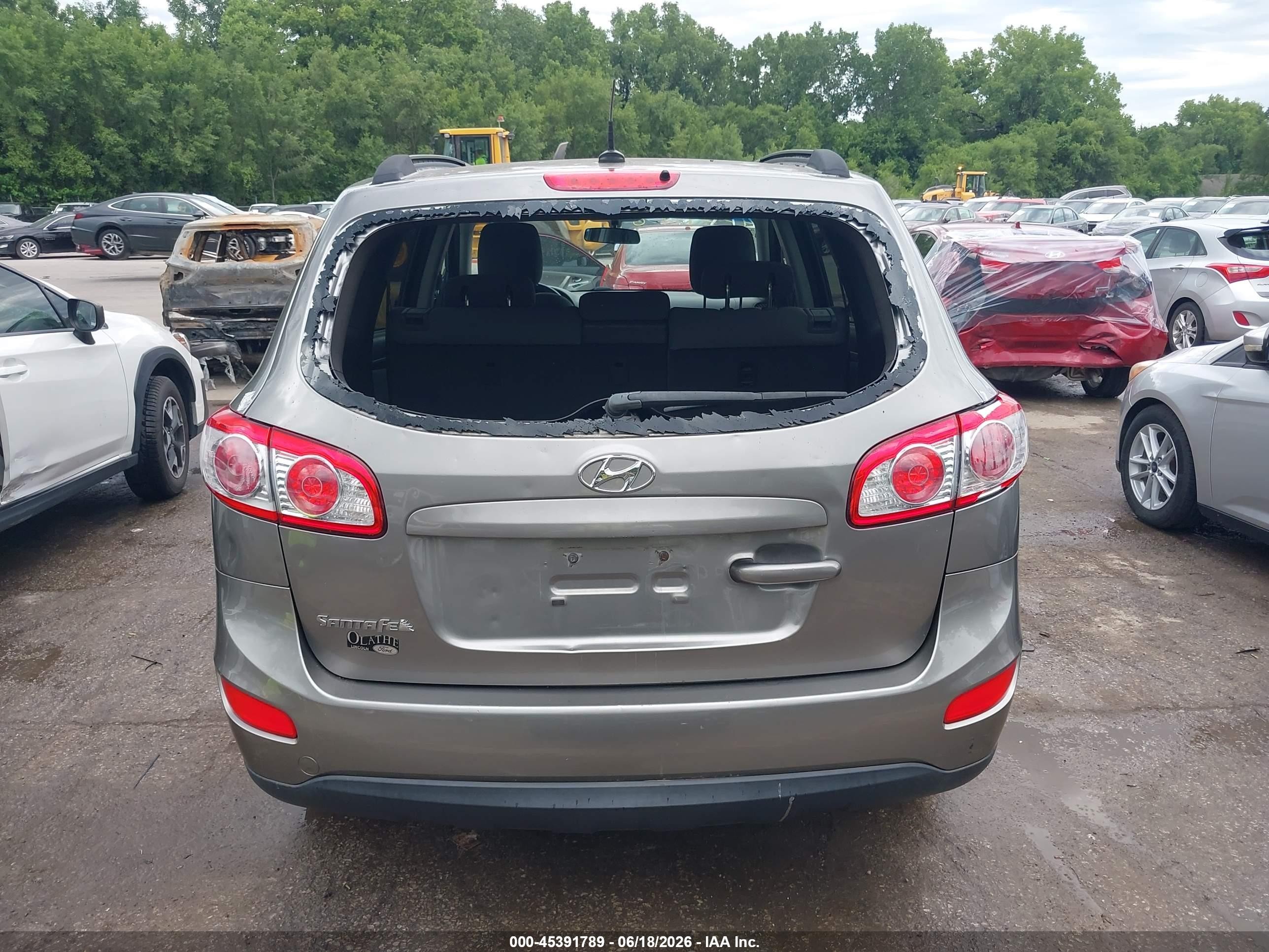 2012 Hyundai Santa Fe Gls Gray vin: 5XYZG3AB3CG115615