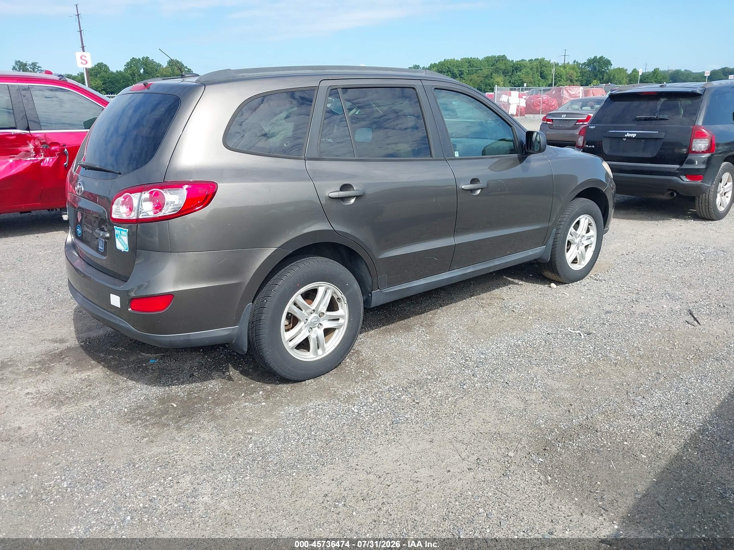 2012 Hyundai Santa Fe Gls Gray vin: 5XYZG3AB3CG134441