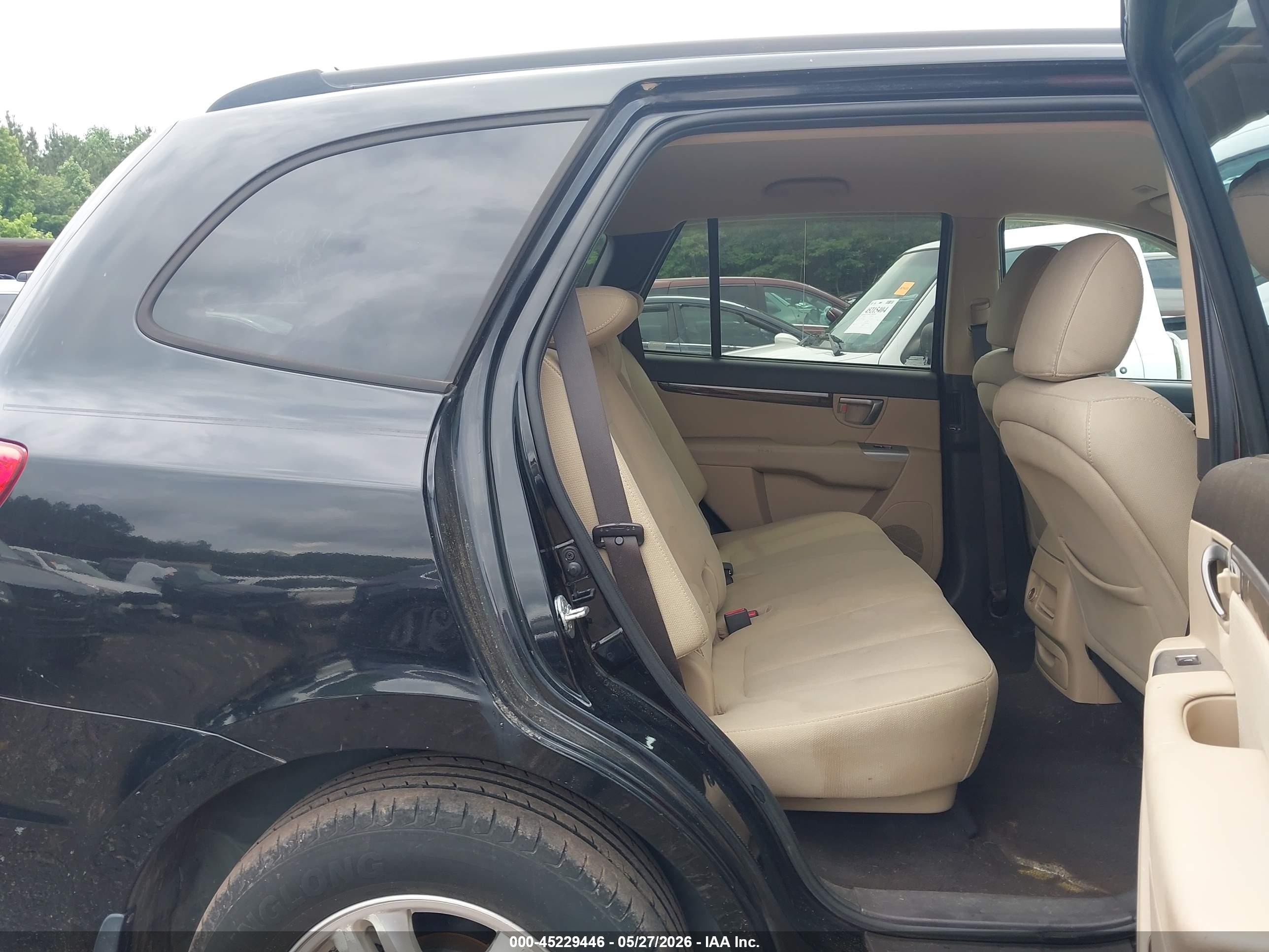 2012 Hyundai Santa Fe Gls Black vin: 5XYZG3AB3CG138201