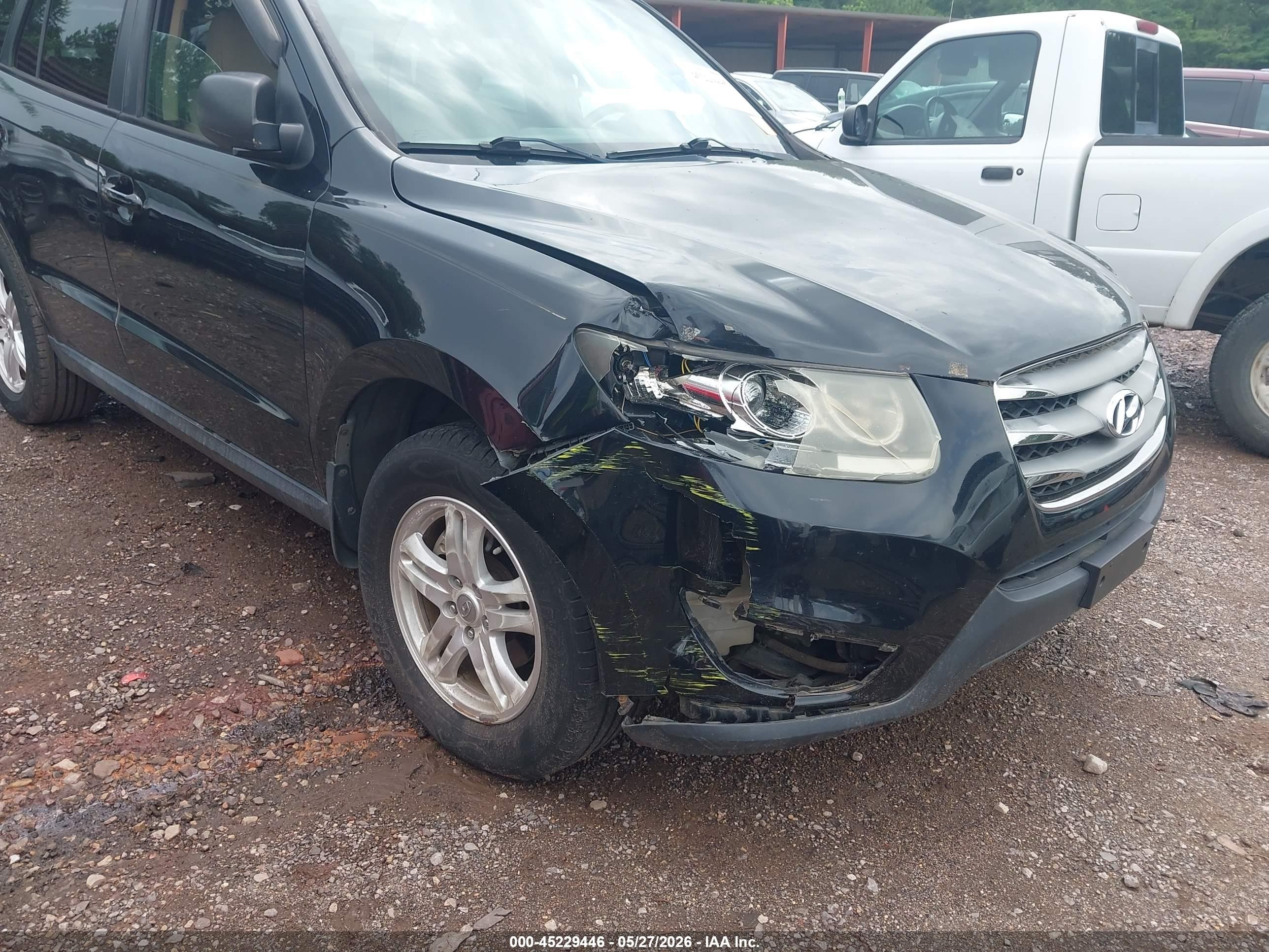 2012 Hyundai Santa Fe Gls Black vin: 5XYZG3AB3CG138201