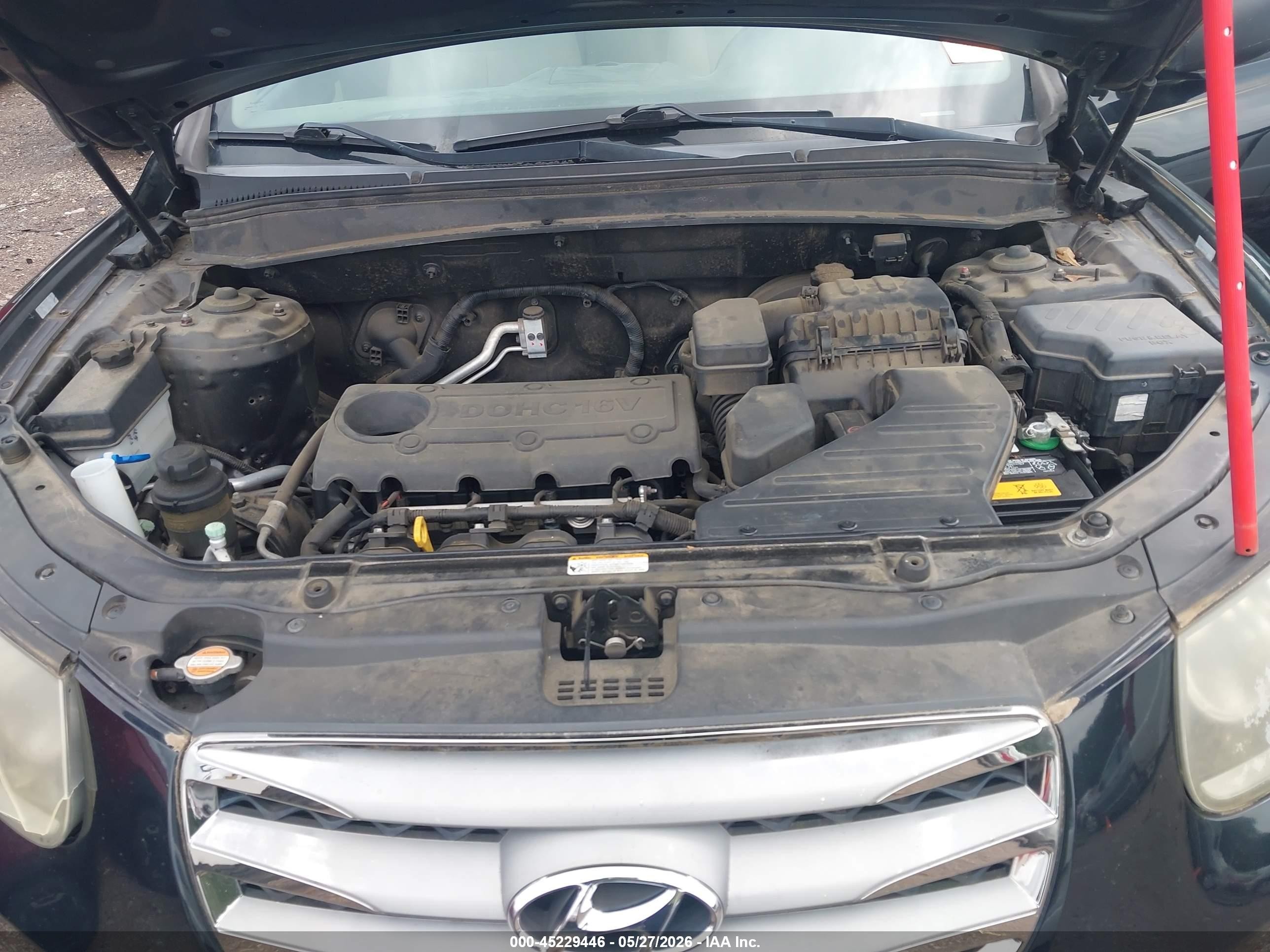2012 Hyundai Santa Fe Gls Black vin: 5XYZG3AB3CG138201