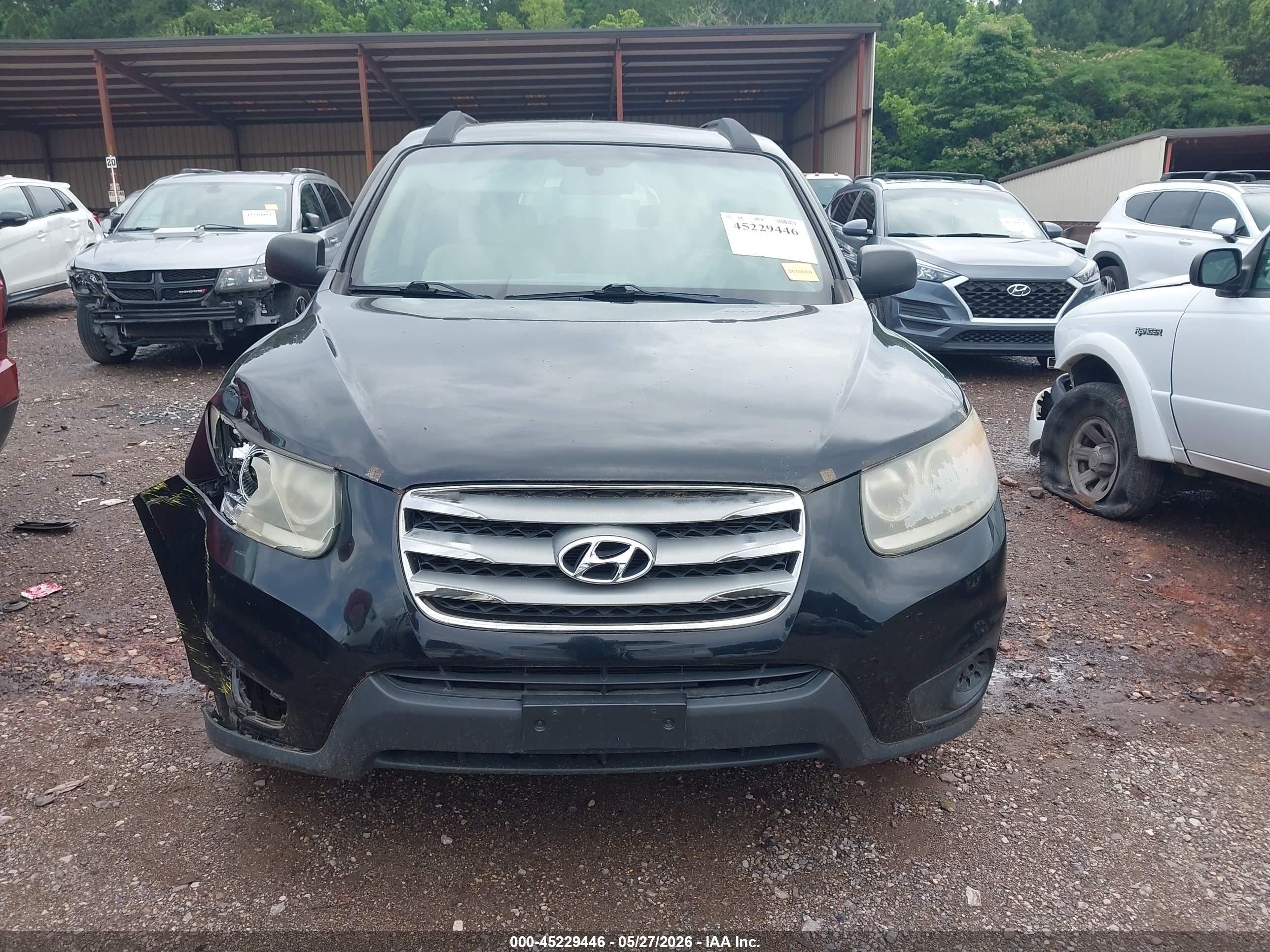 2012 Hyundai Santa Fe Gls Black vin: 5XYZG3AB3CG138201