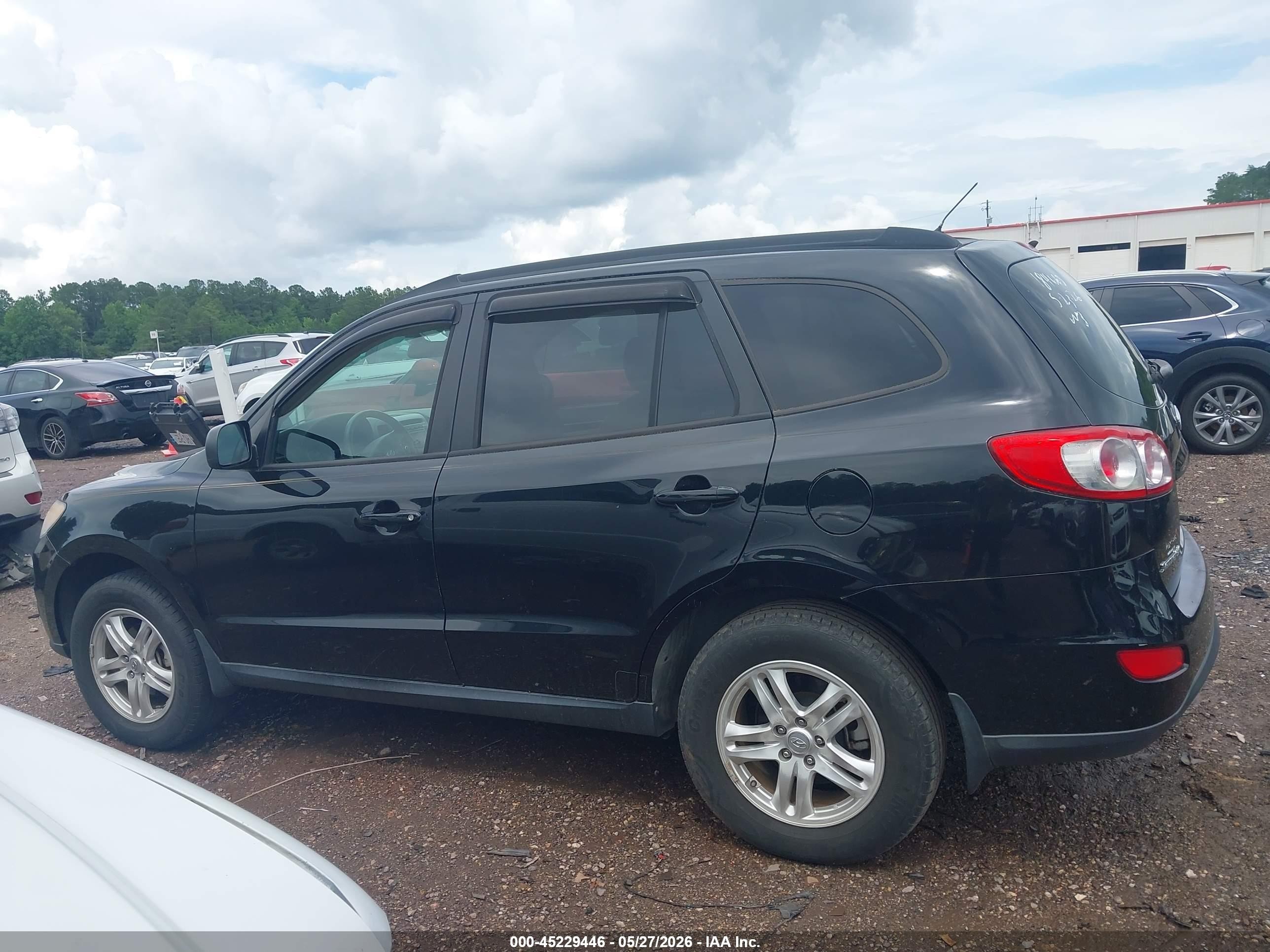2012 Hyundai Santa Fe Gls Black vin: 5XYZG3AB3CG138201