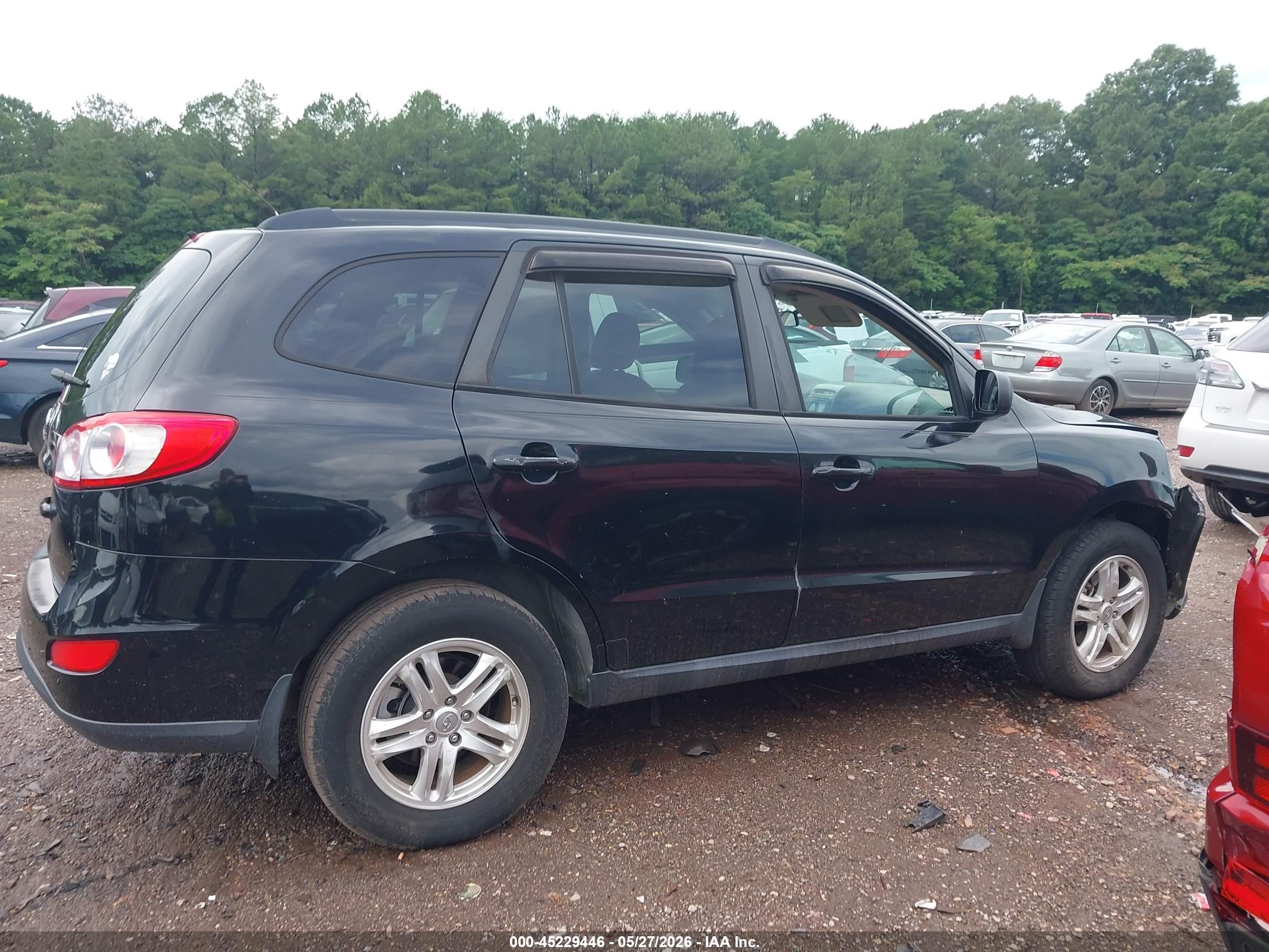 2012 Hyundai Santa Fe Gls Black vin: 5XYZG3AB3CG138201