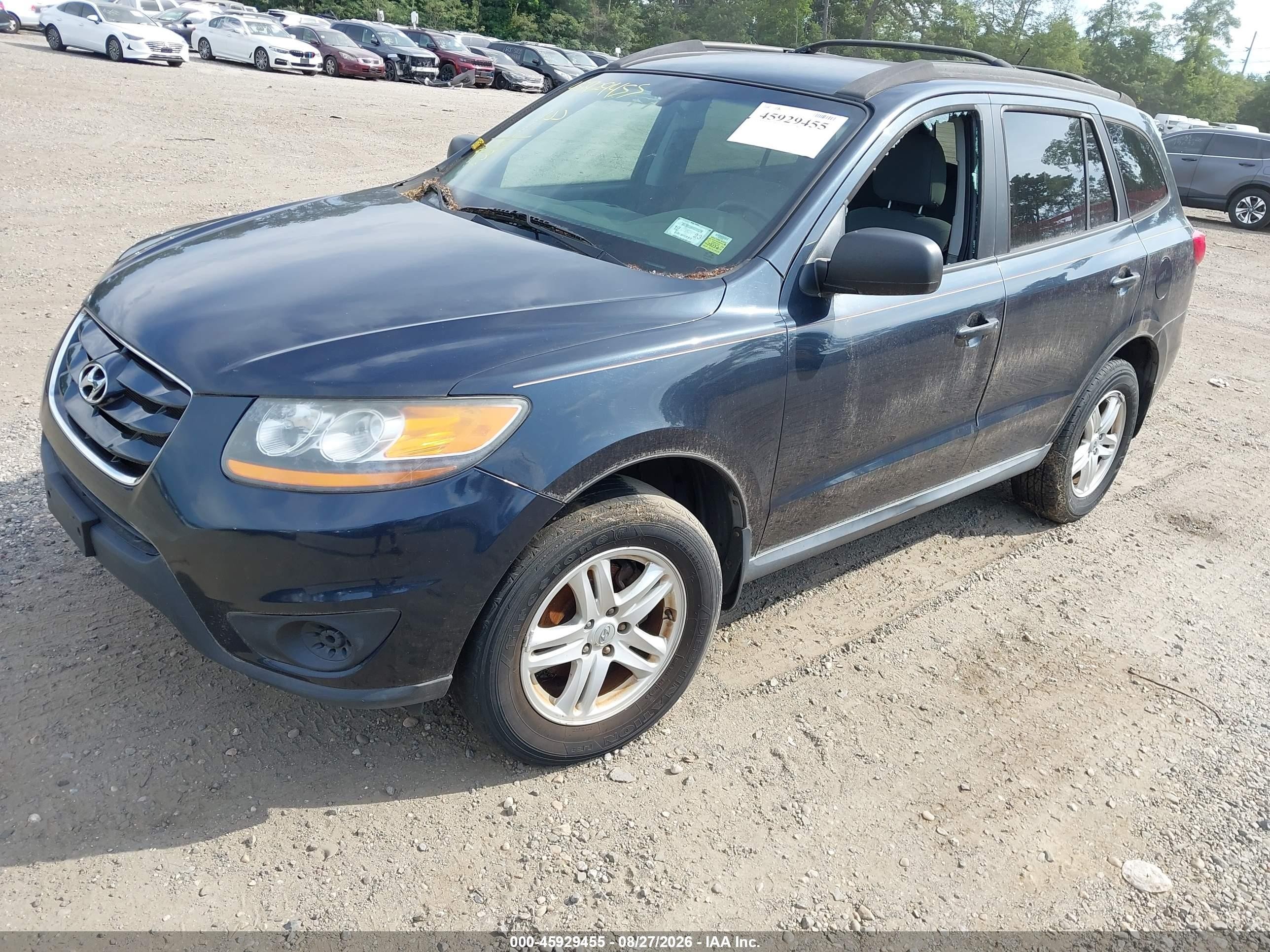 2011 Hyundai Santa Fe Gls Blue vin: 5XYZG3AB4BG013660