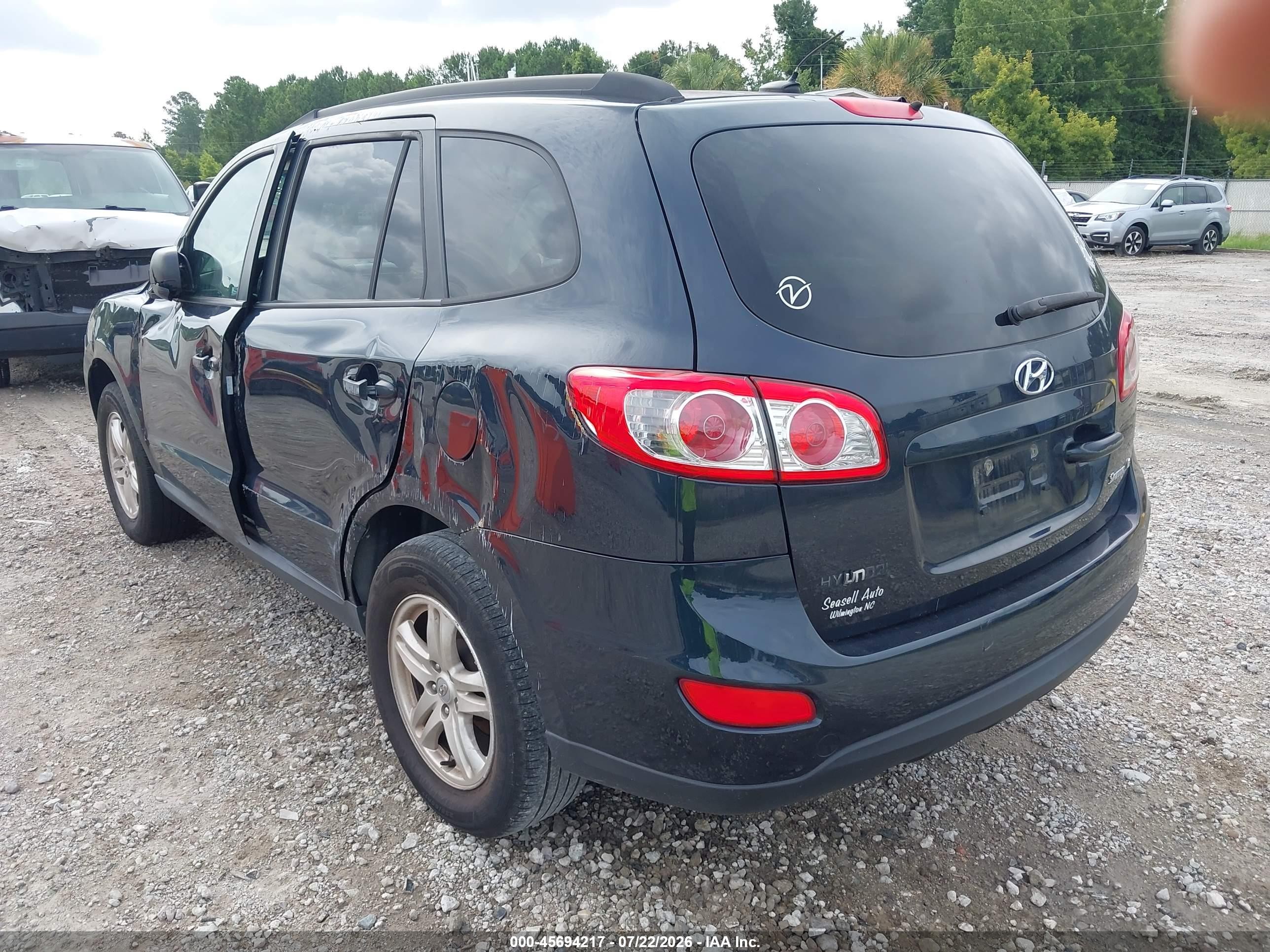 2011 Hyundai Santa Fe Gls Blue vin: 5XYZG3AB4BG013948