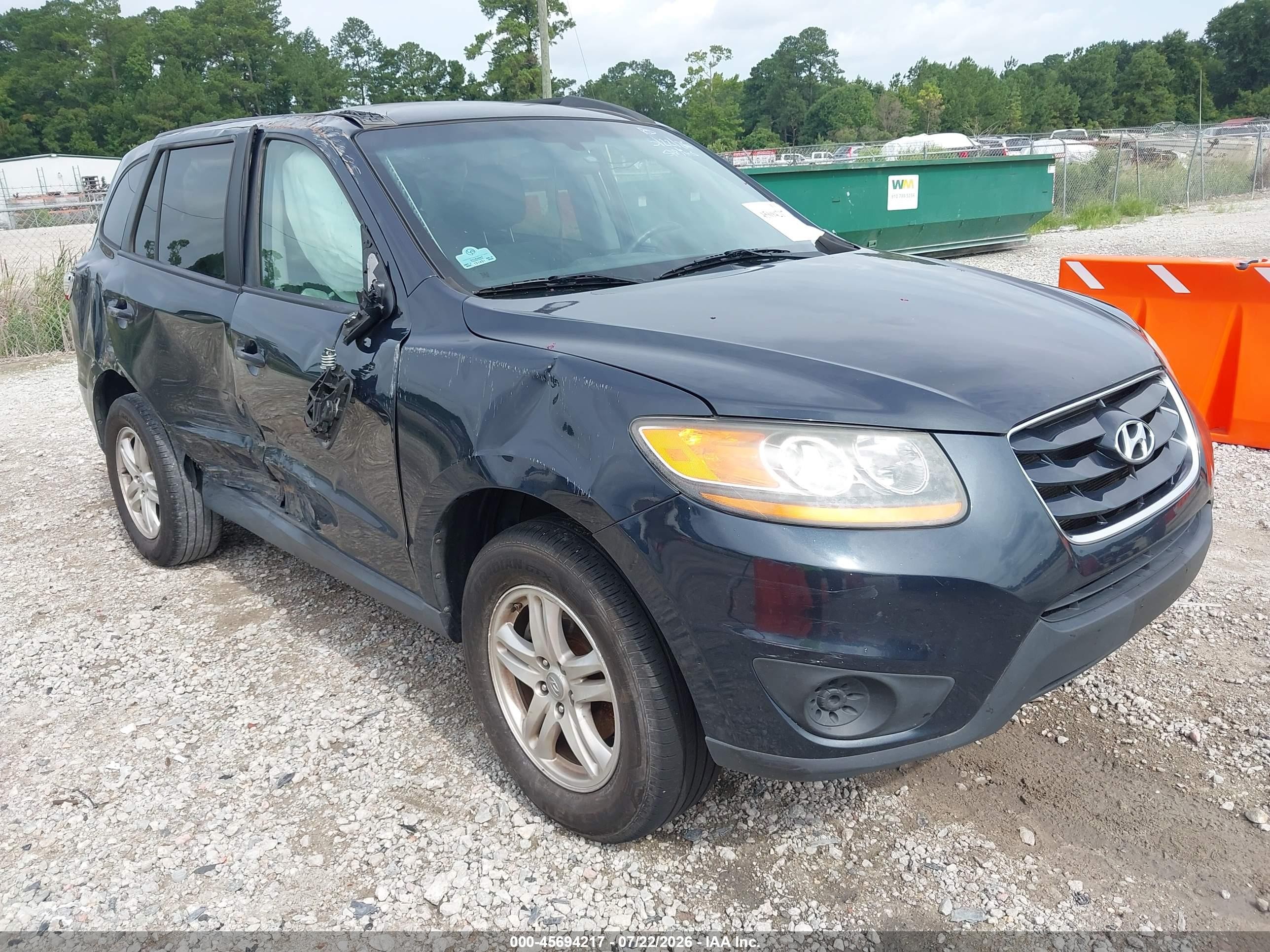 2011 Hyundai Santa Fe Gls Blue vin: 5XYZG3AB4BG013948
