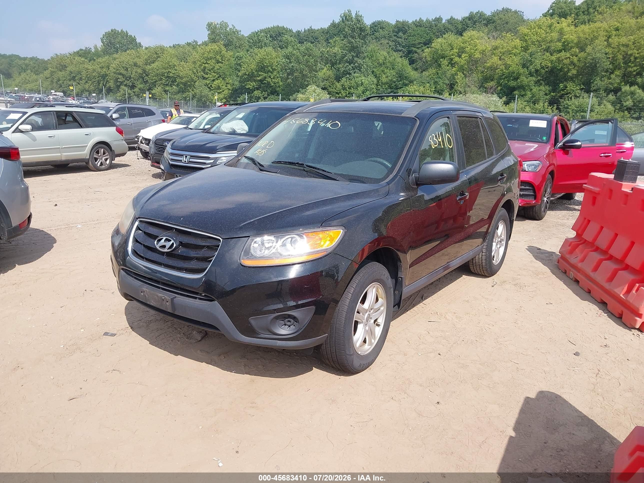 2011 Hyundai Santa Fe Gls Black vin: 5XYZG3AB4BG035223