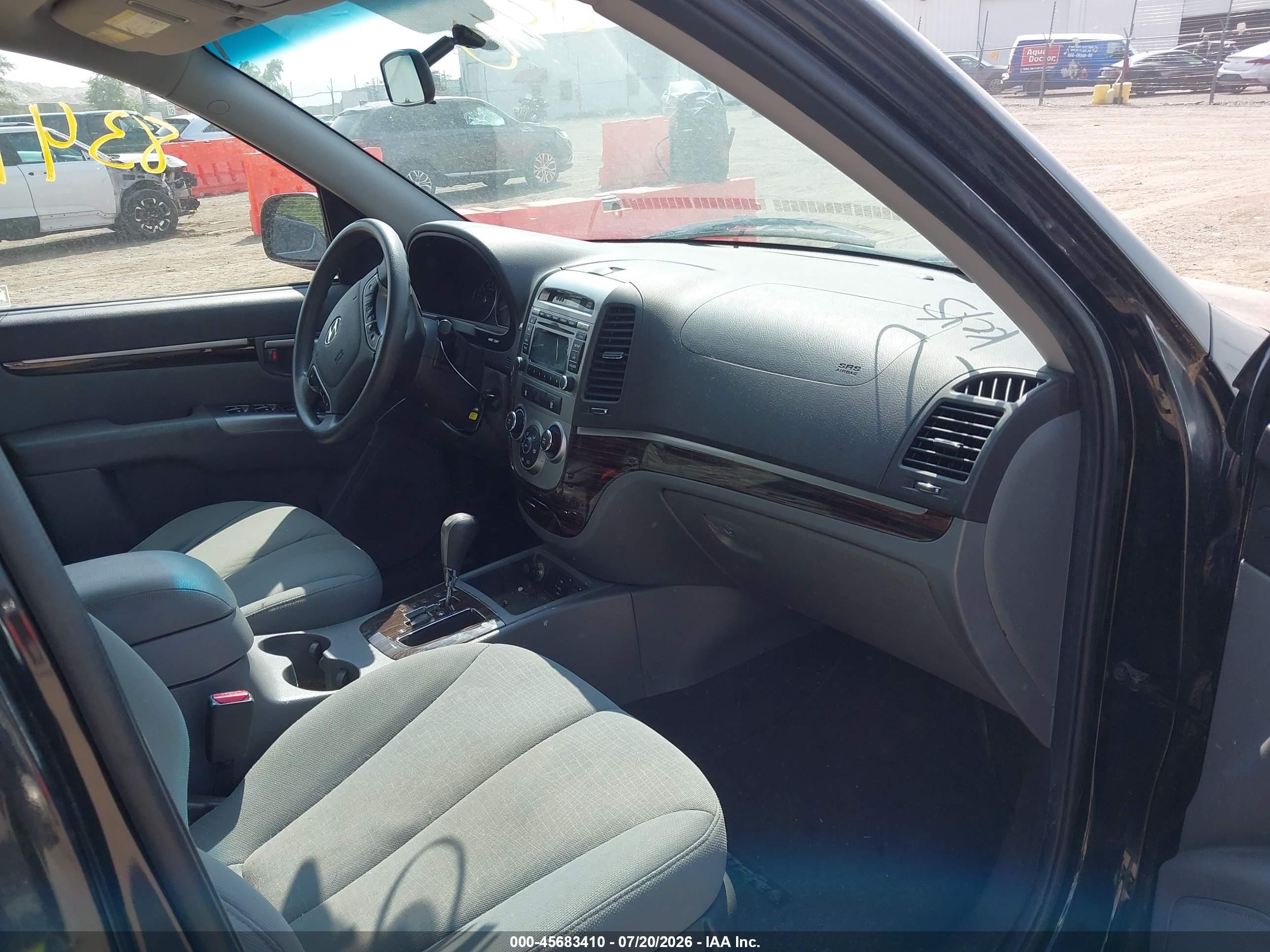 2011 Hyundai Santa Fe Gls Black vin: 5XYZG3AB4BG035223