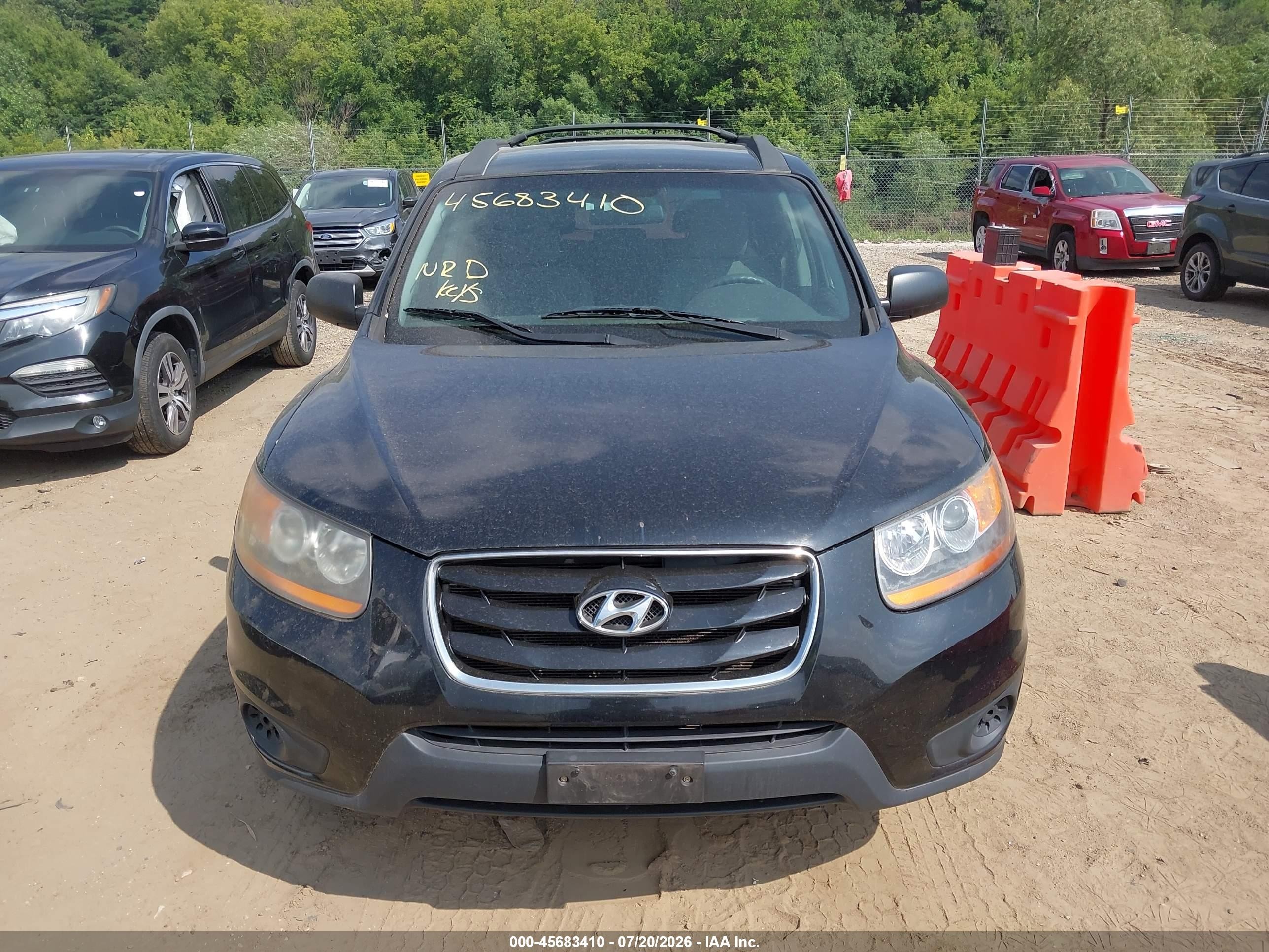 2011 Hyundai Santa Fe Gls Black vin: 5XYZG3AB4BG035223