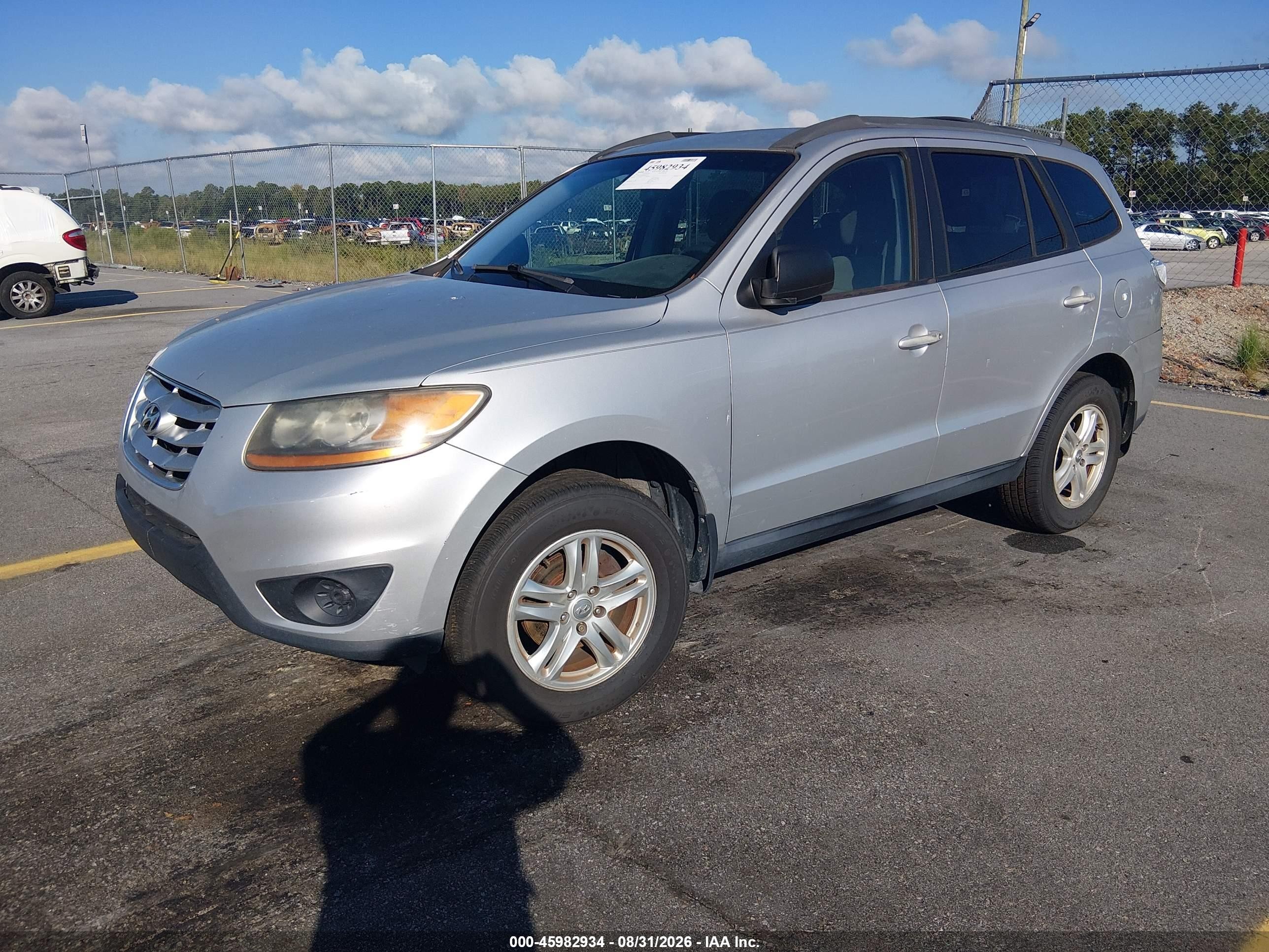2011 Hyundai Santa Fe Gls Silver vin: 5XYZG3AB4BG035948