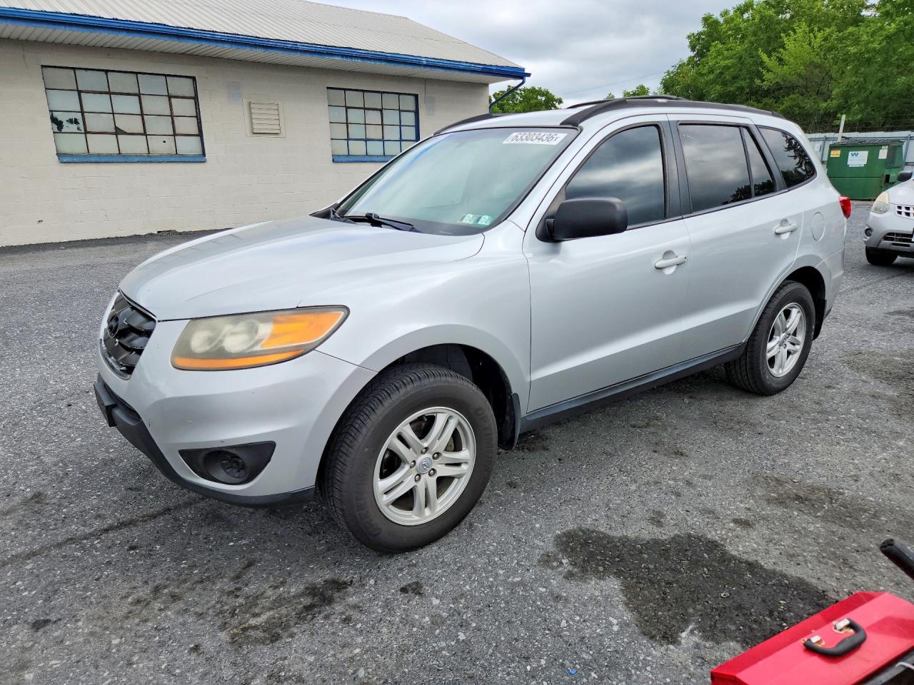 2011 Hyundai Santa Fe Gls Silver vin: 5XYZG3AB4BG037814