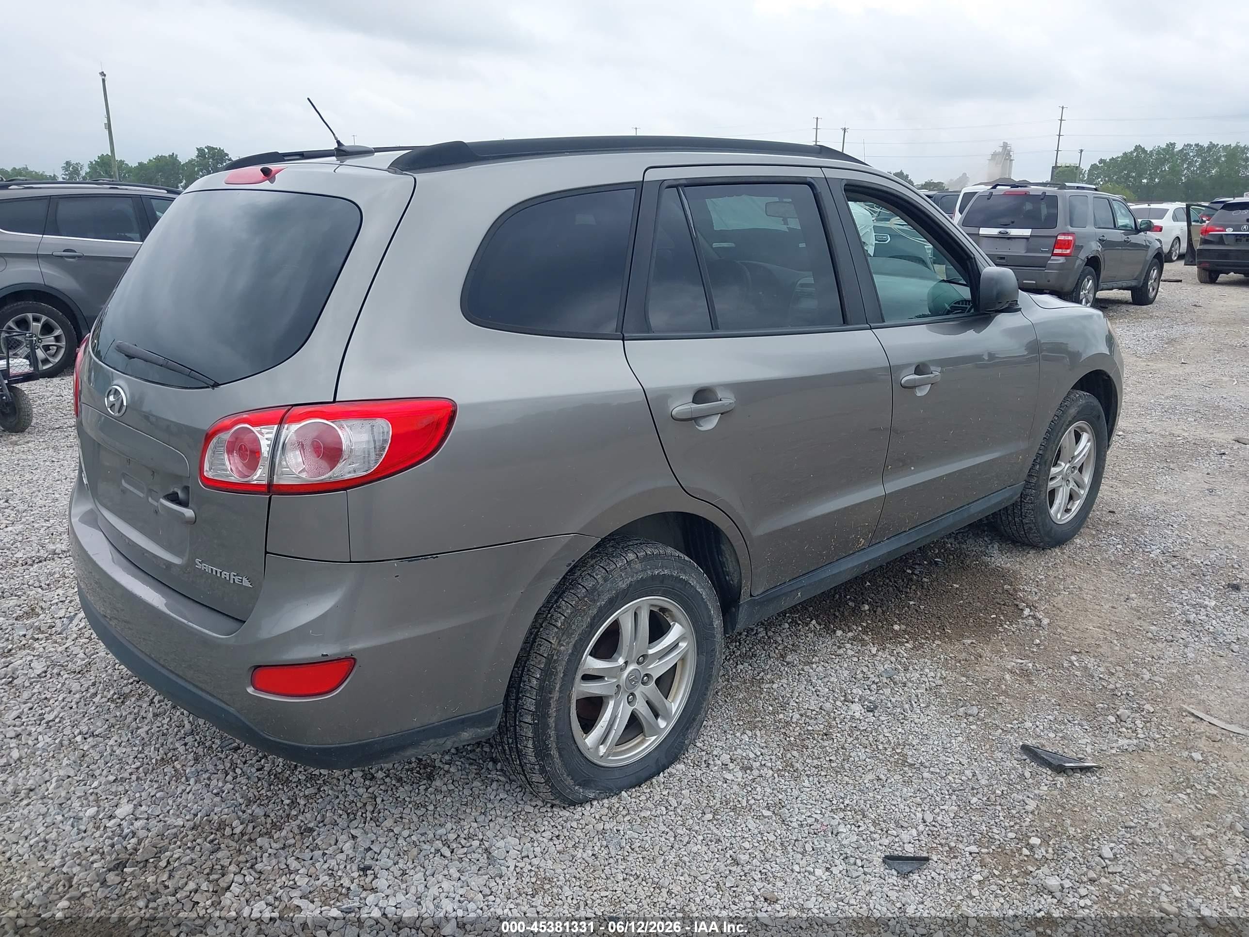 2011 Hyundai Santa Fe Gls Gray vin: 5XYZG3AB4BG058355