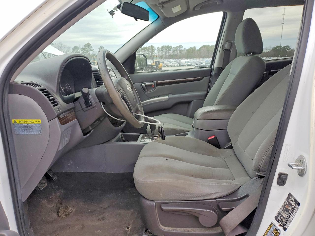 2011 Hyundai Santa Fe Gls White vin: 5XYZG3AB4BG083952