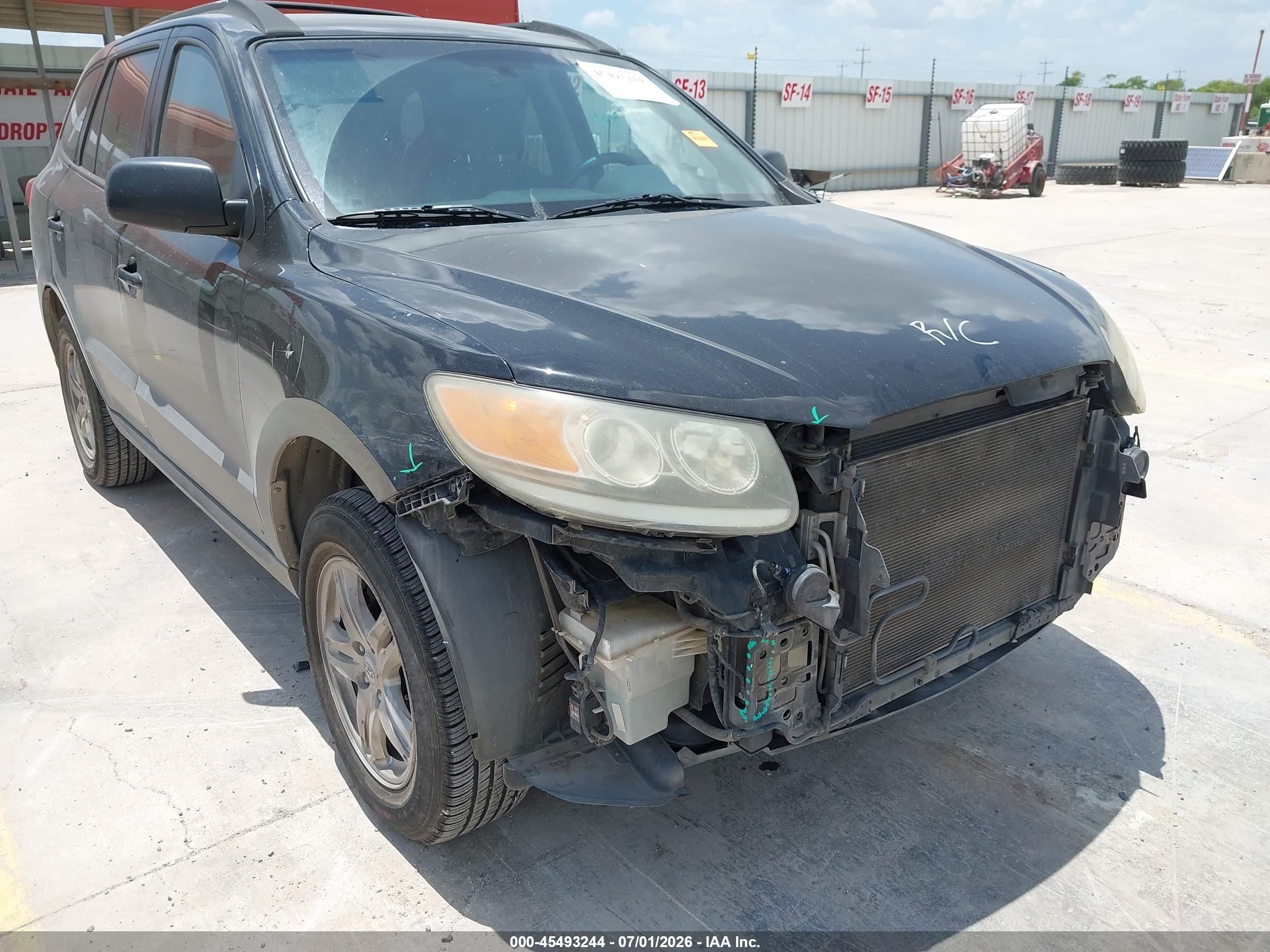 2012 Hyundai Santa Fe Gls Black vin: 5XYZG3AB4CG094001