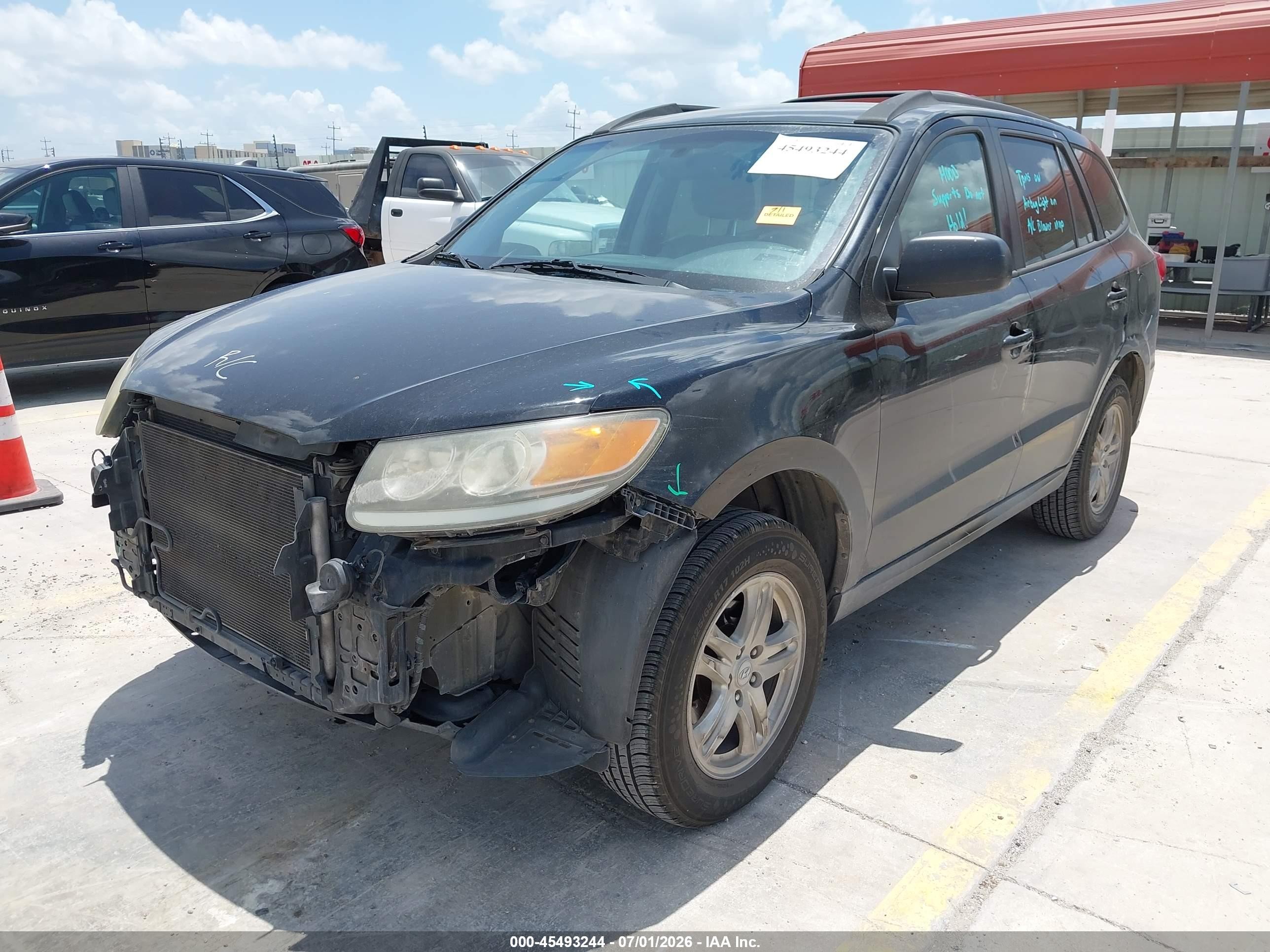 2012 Hyundai Santa Fe Gls Black vin: 5XYZG3AB4CG094001