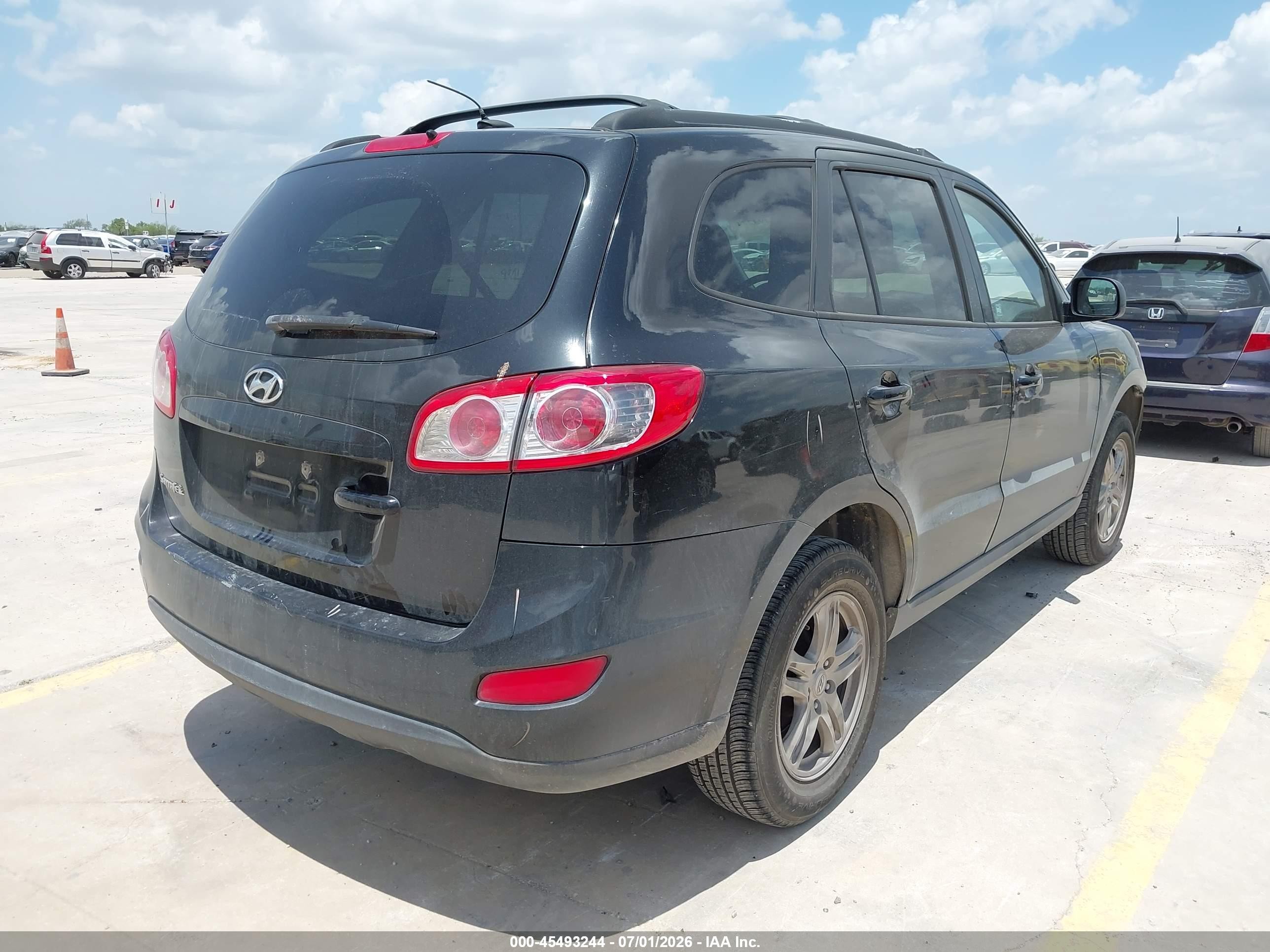 2012 Hyundai Santa Fe Gls Black vin: 5XYZG3AB4CG094001