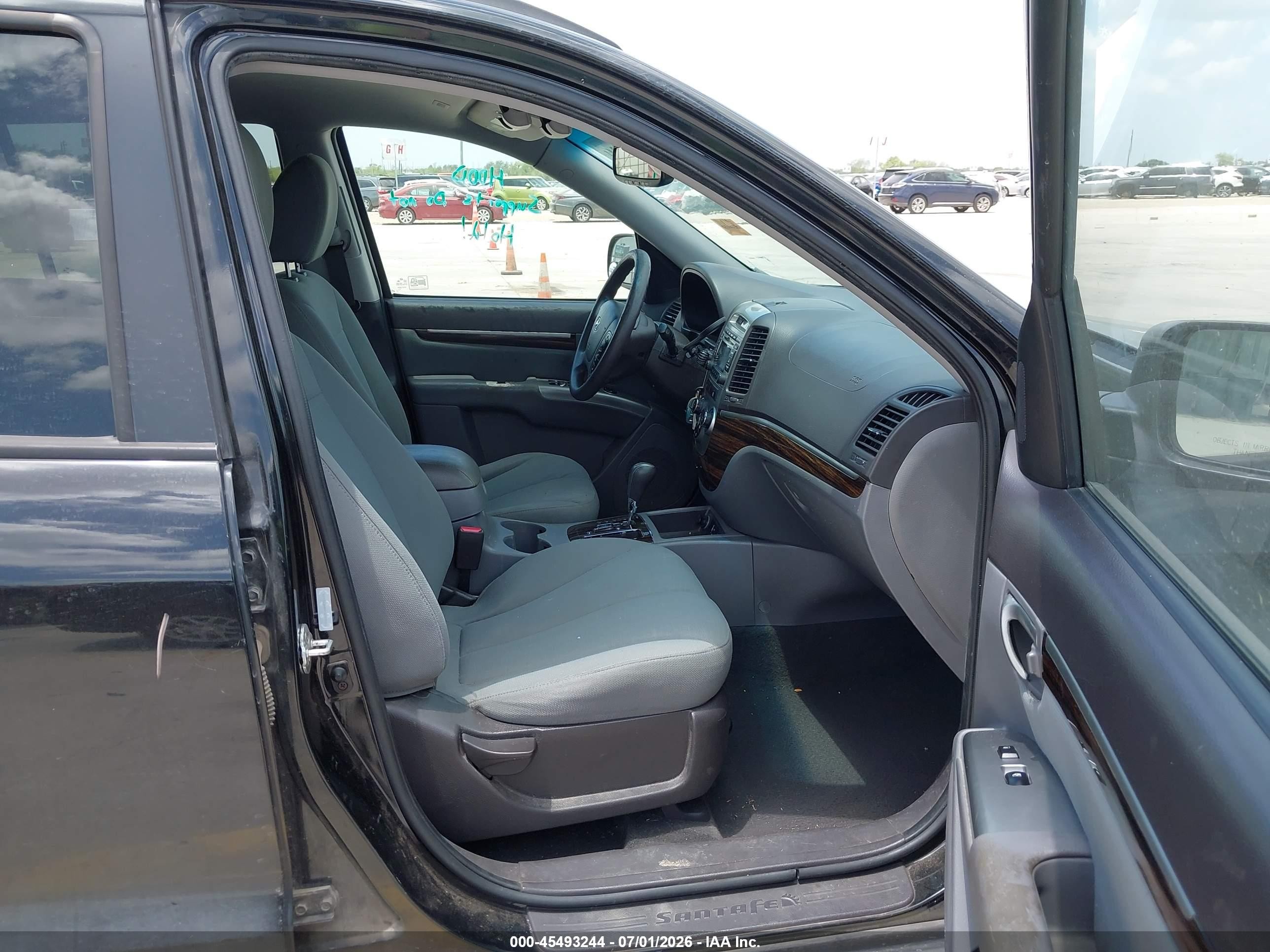 2012 Hyundai Santa Fe Gls Black vin: 5XYZG3AB4CG094001
