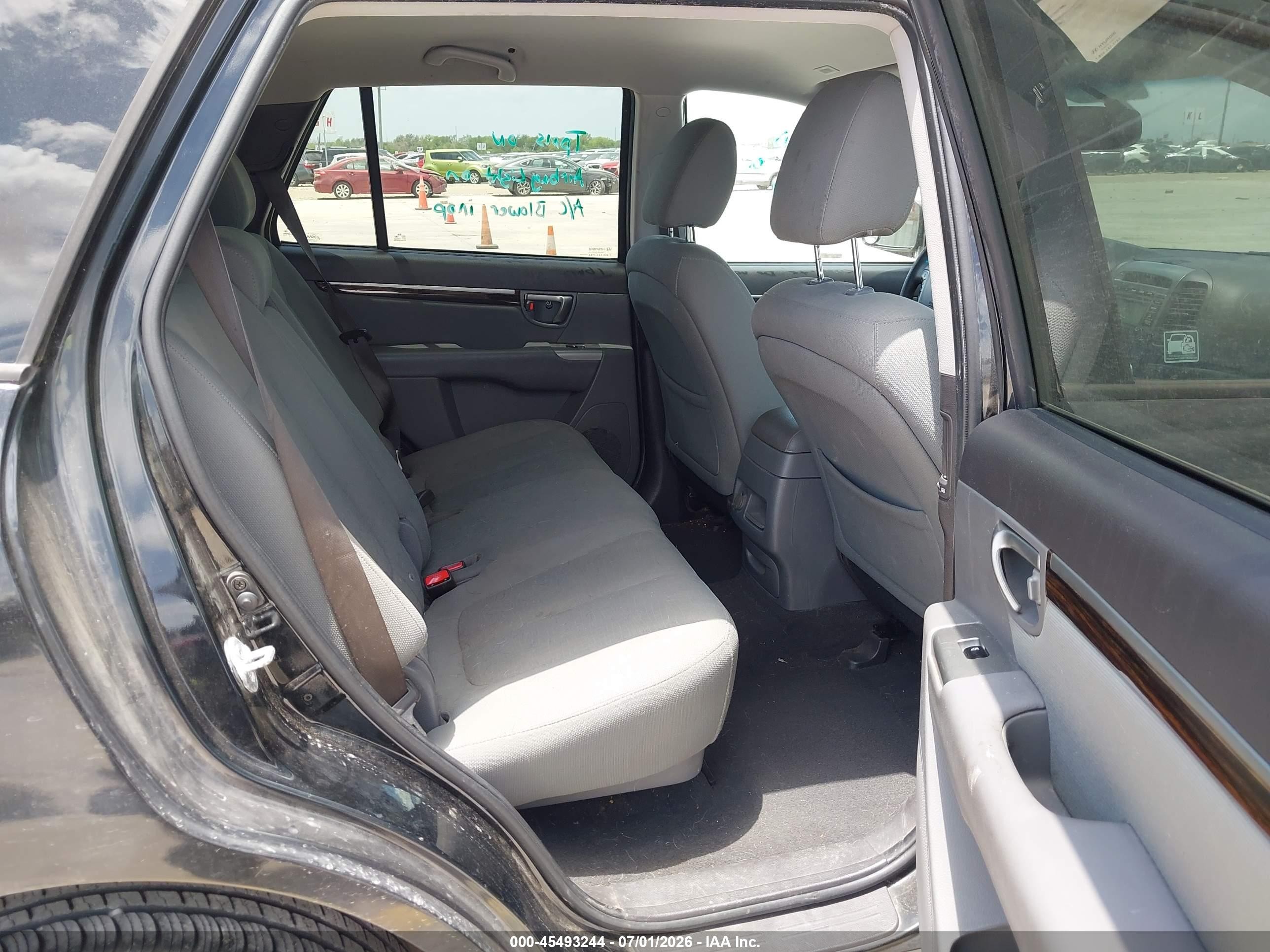 2012 Hyundai Santa Fe Gls Black vin: 5XYZG3AB4CG094001